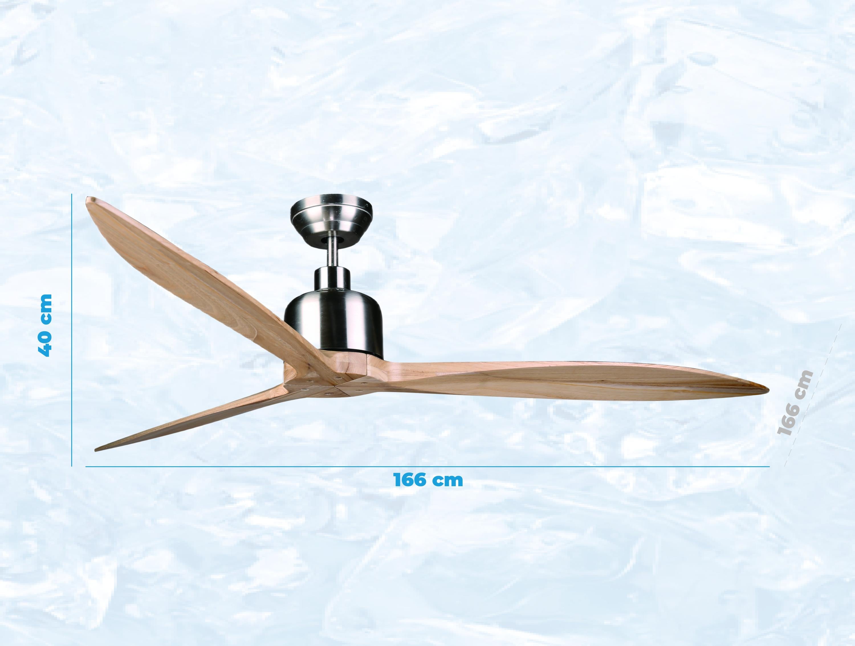 Ventilatore da soffitto ø166 cm con Wifi Reversibile Hypersilence