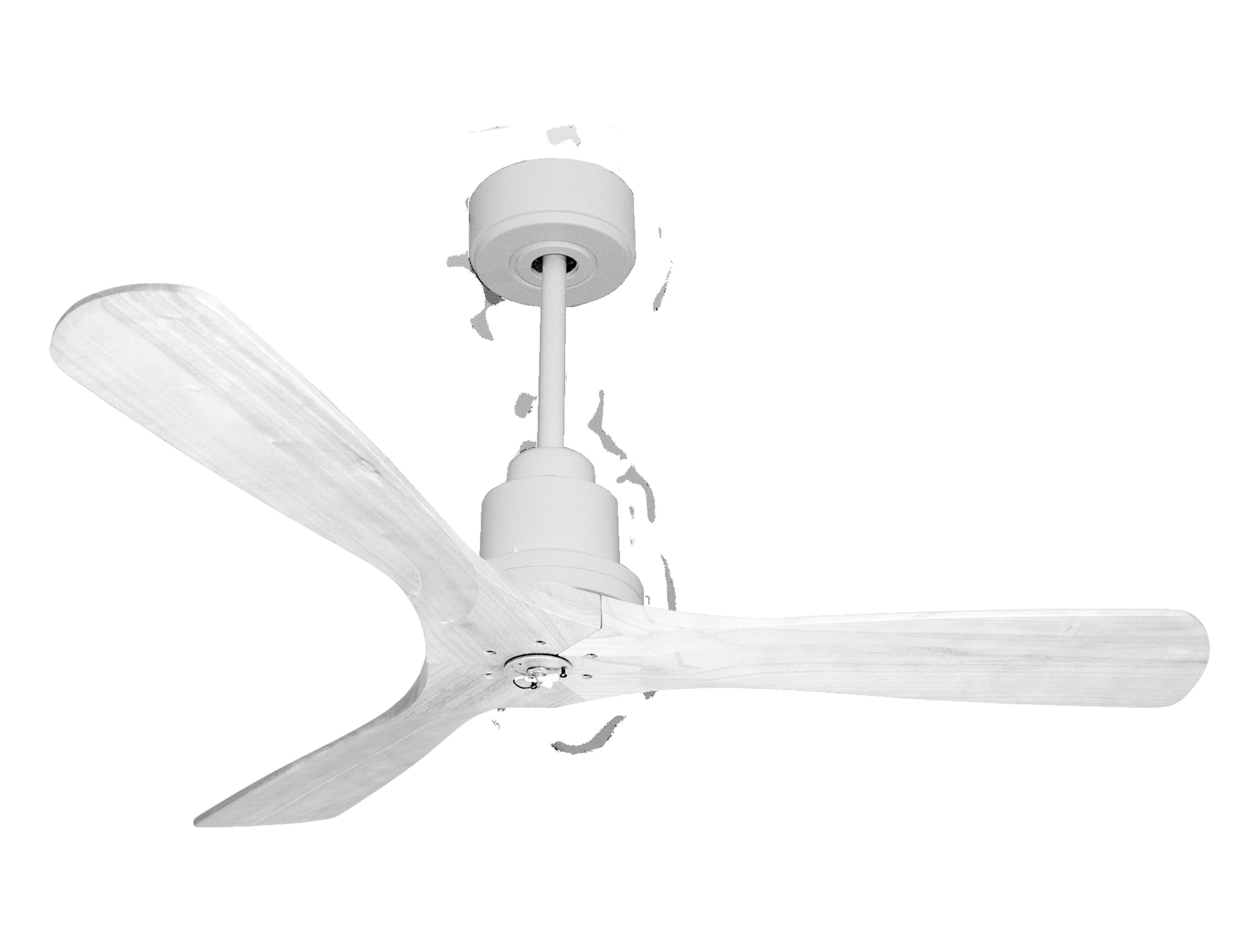 Ventilatore da soffitto Reversibile Termostato Dimmabile Wifi Motore CC Tetti inclinati Telecomando Luce a tre toni Hypersilence Memoria Shopify Vendible (AUTOMATICO)
