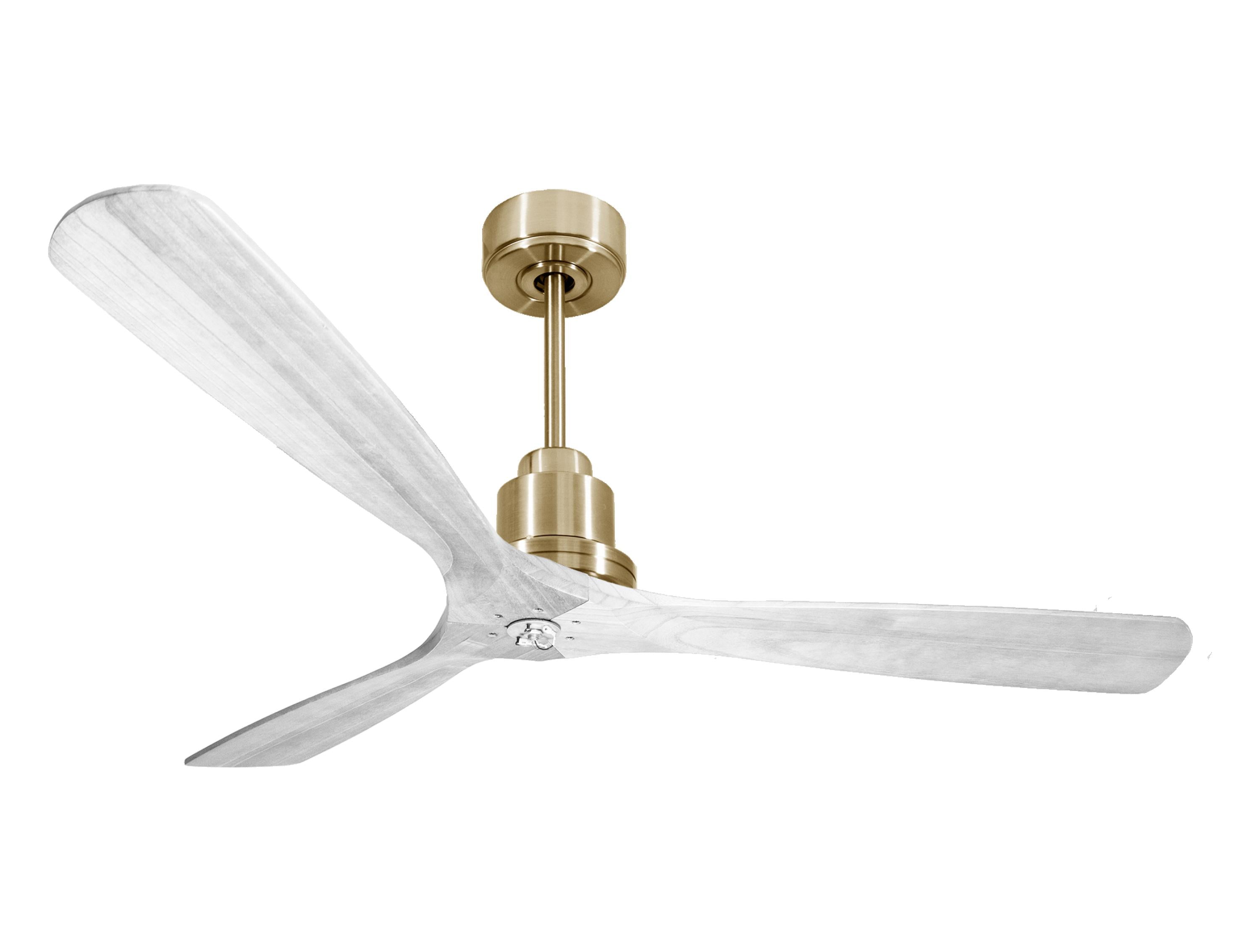 Ventilatore da soffitto Reversibile Termostato Dimmabile Wifi Motore CC Tetti inclinati Telecomando Luce a tre toni Hypersilence Memoria Shopify Vendible (AUTOMATICO)