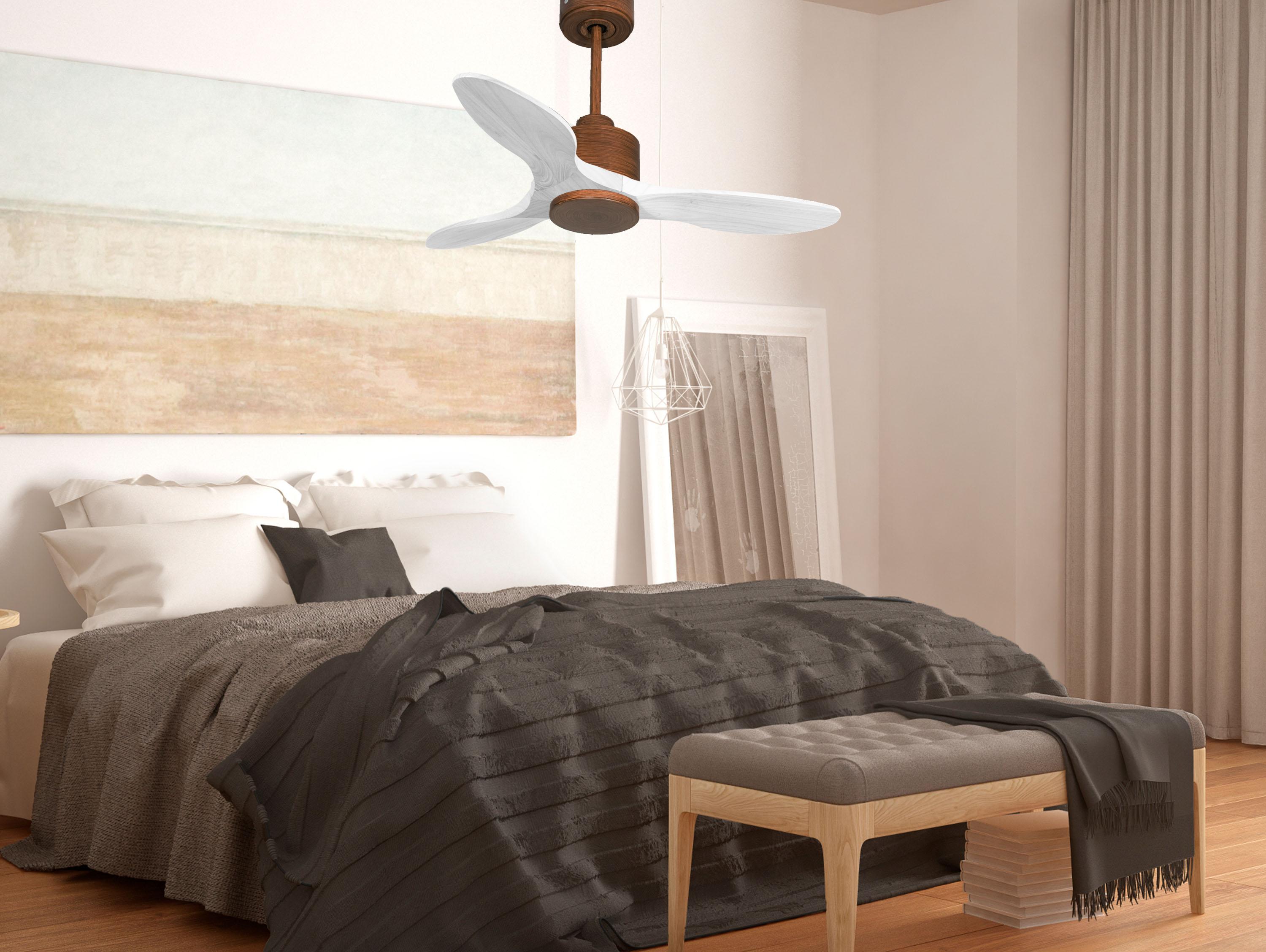 Ventilatore da soffitto Wifi Motore CC Telecomando Hypersilence Memoria