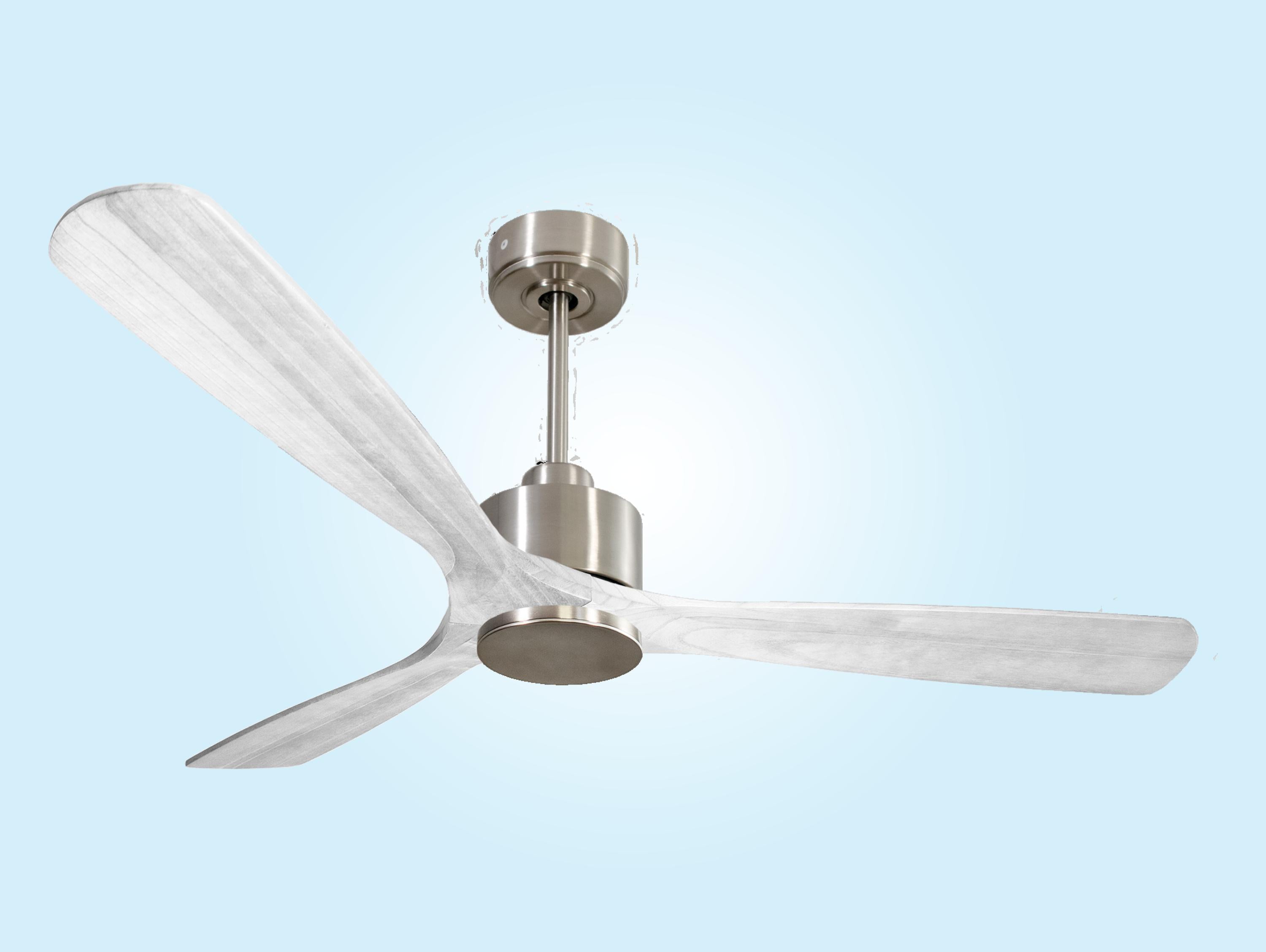 Ventilatore da soffitto Reversibile Termostato Wifi Motore CC Tetti inclinati Telecomando Hypersilence Memoria