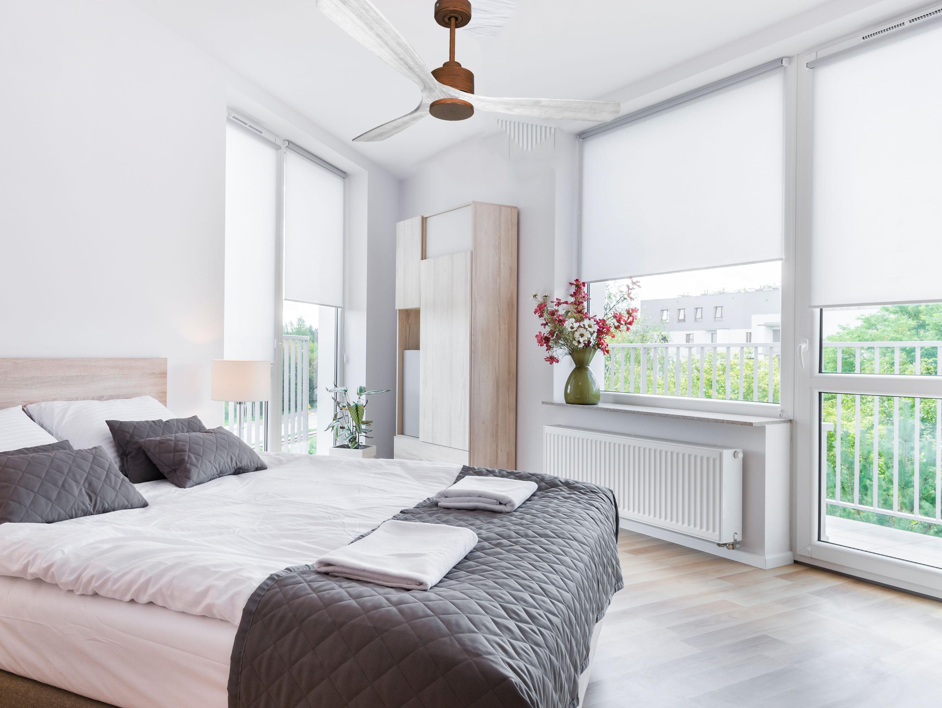 Ventilatore da soffitto Wifi Motore CC Telecomando Hypersilence Memoria