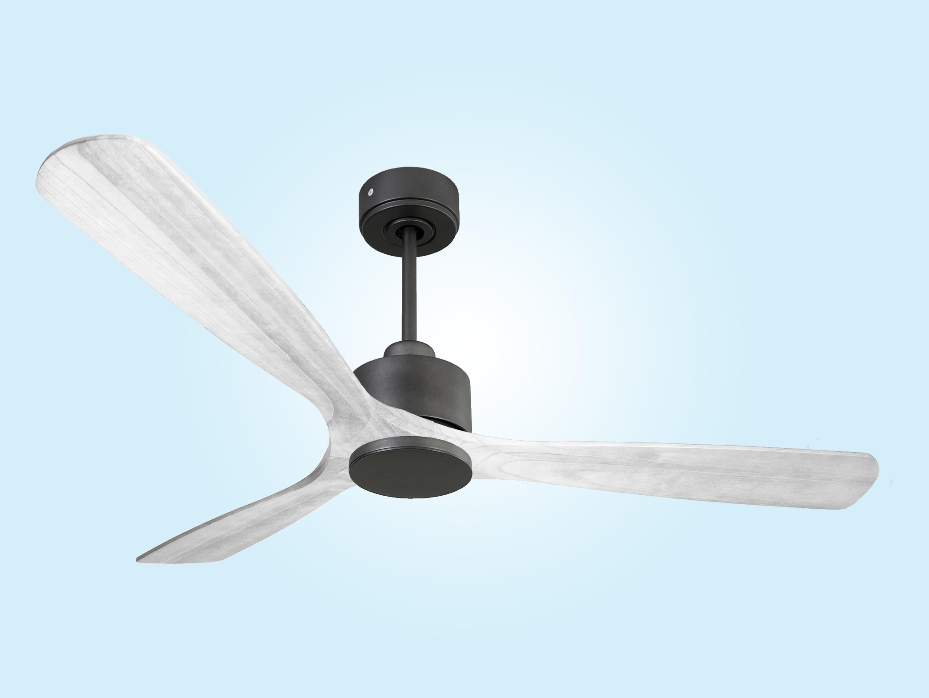 Ventilatore da soffitto Reversibile Termostato Wifi Motore CC Tetti inclinati Telecomando Hypersilence Memoria