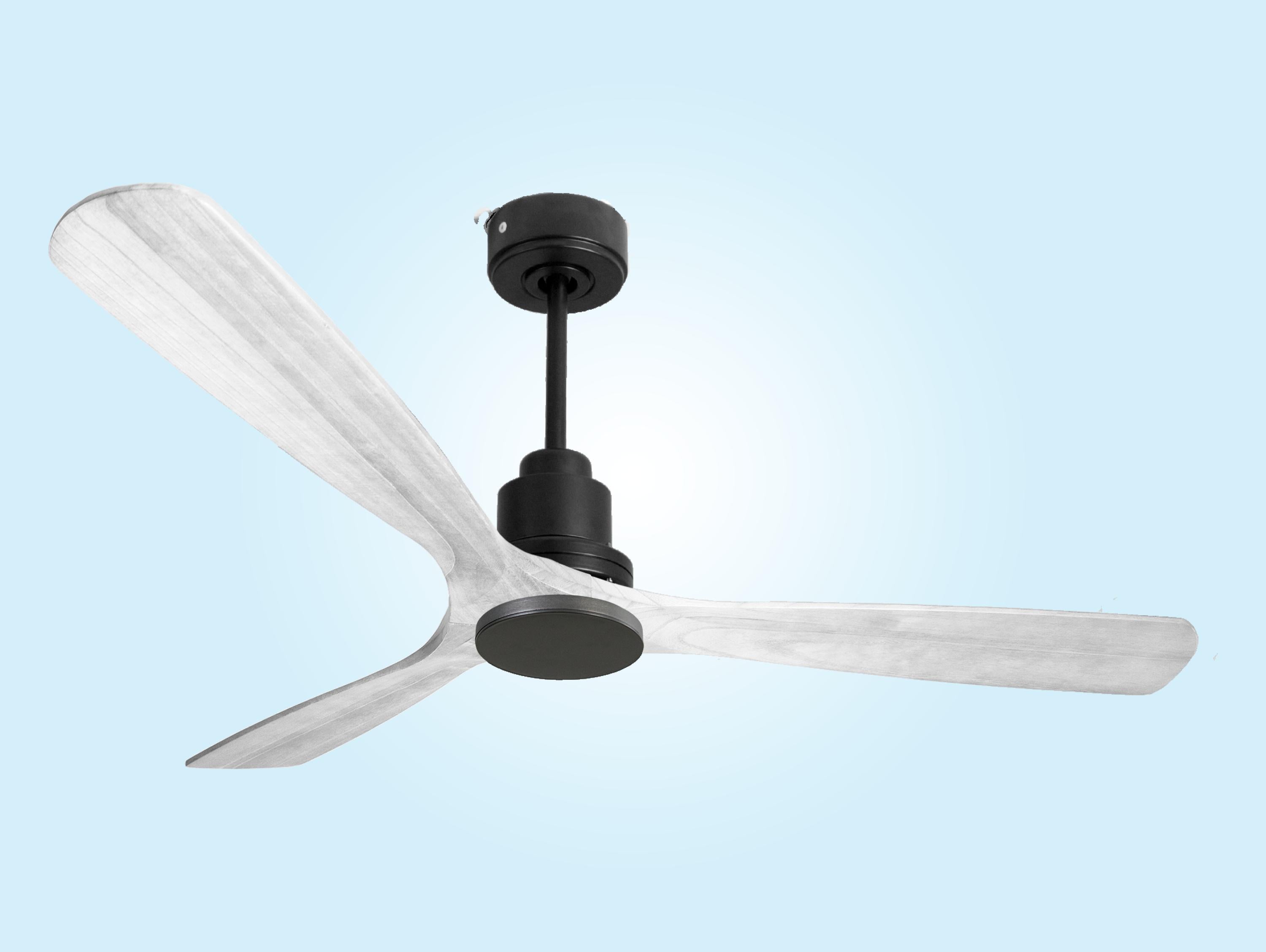 Ventilatore da soffitto Reversibile Termostato Wifi Motore CC Tetti inclinati Telecomando Hypersilence Memoria Shopify Vendible (AUTOMATICO)
