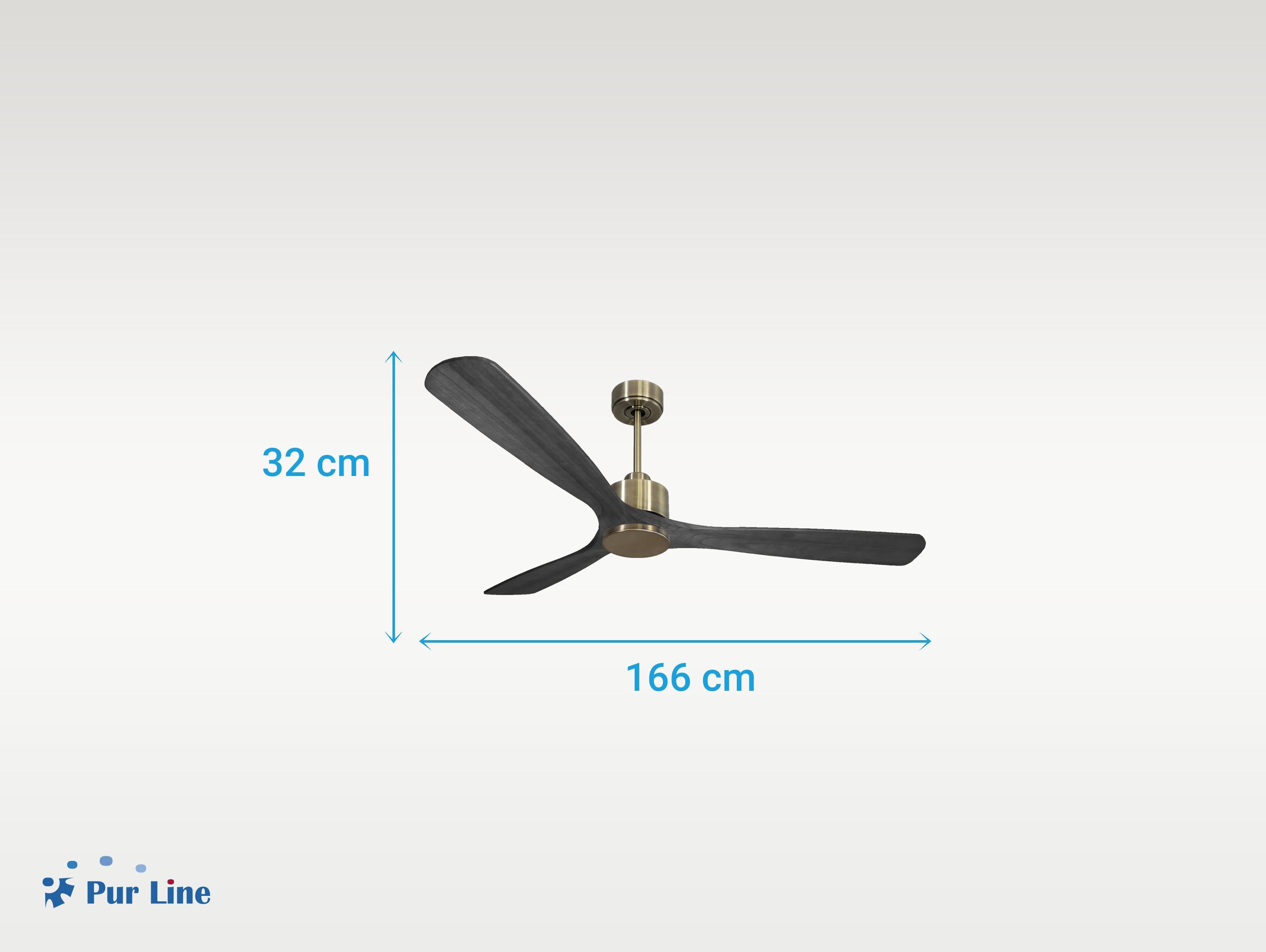Ventilatore da soffitto Reversibile Termostato Wifi Motore CC Tetti inclinati Telecomando Hypersilence Memoria