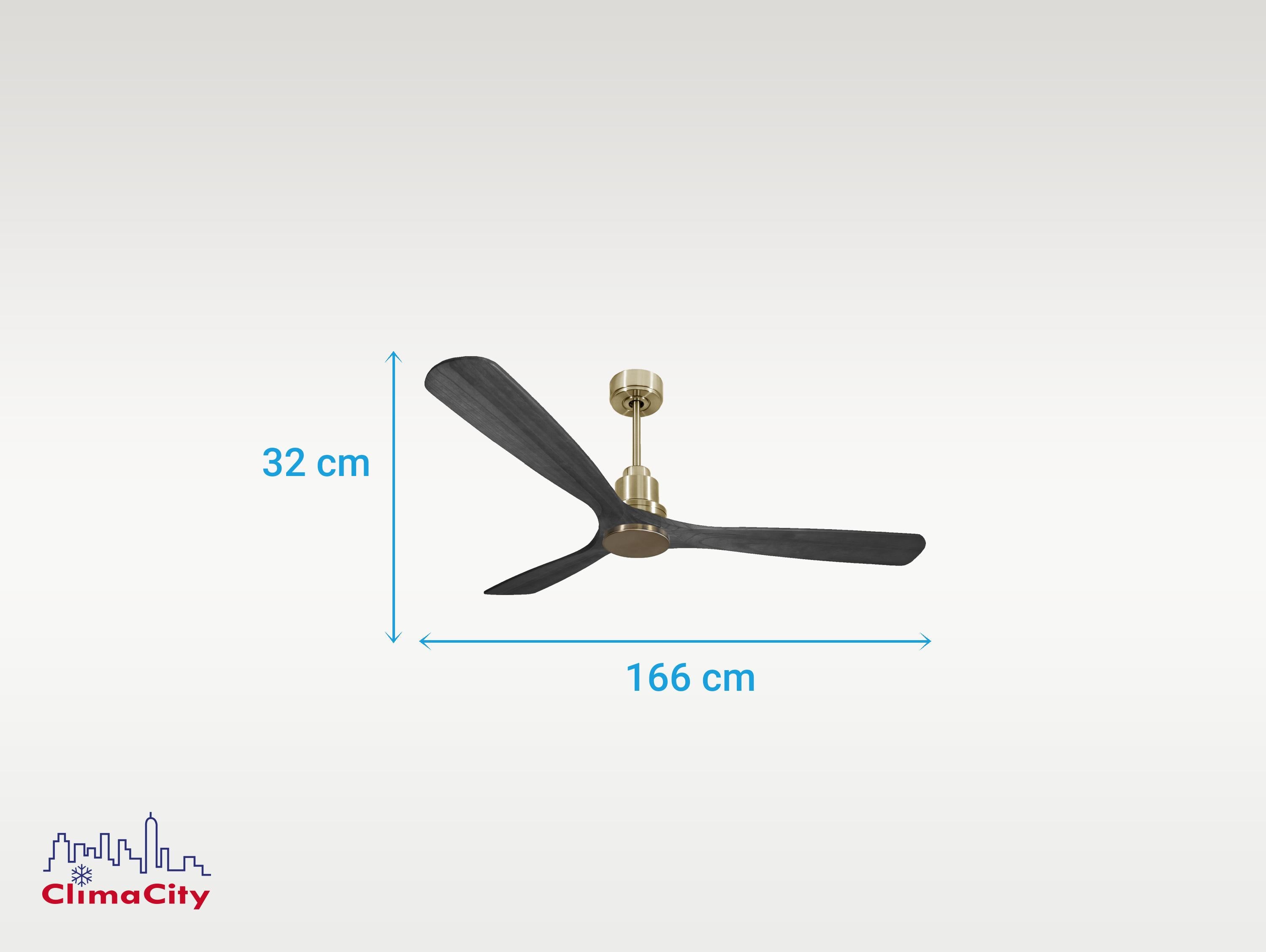 Ventilatore da soffitto Reversibile Termostato Wifi Motore CC Tetti inclinati Telecomando Hypersilence Memoria