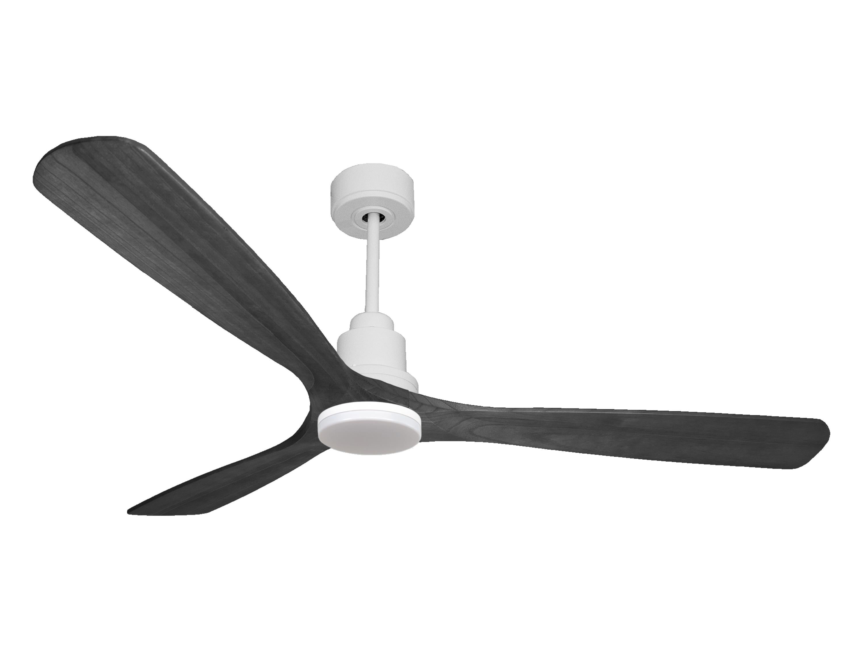 Ventilatore da soffitto Reversibile Termostato Dimmabile Wifi Motore CC Tetti inclinati Telecomando Luce a tre toni Hypersilence Memoria Shopify Vendible (AUTOMATICO)