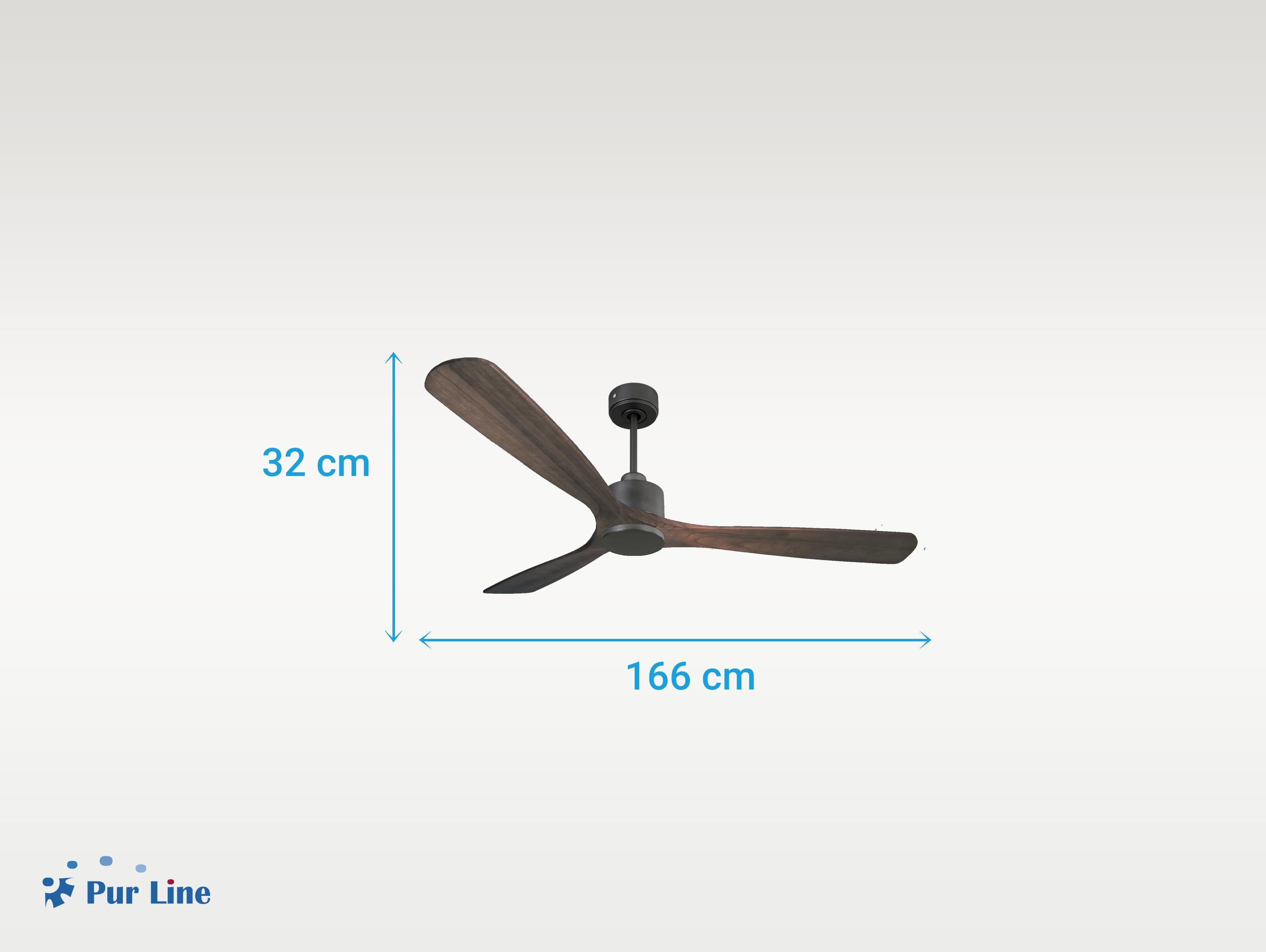 Ventilatore da soffitto Reversibile Termostato Wifi Motore CC Tetti inclinati Telecomando Memoria
