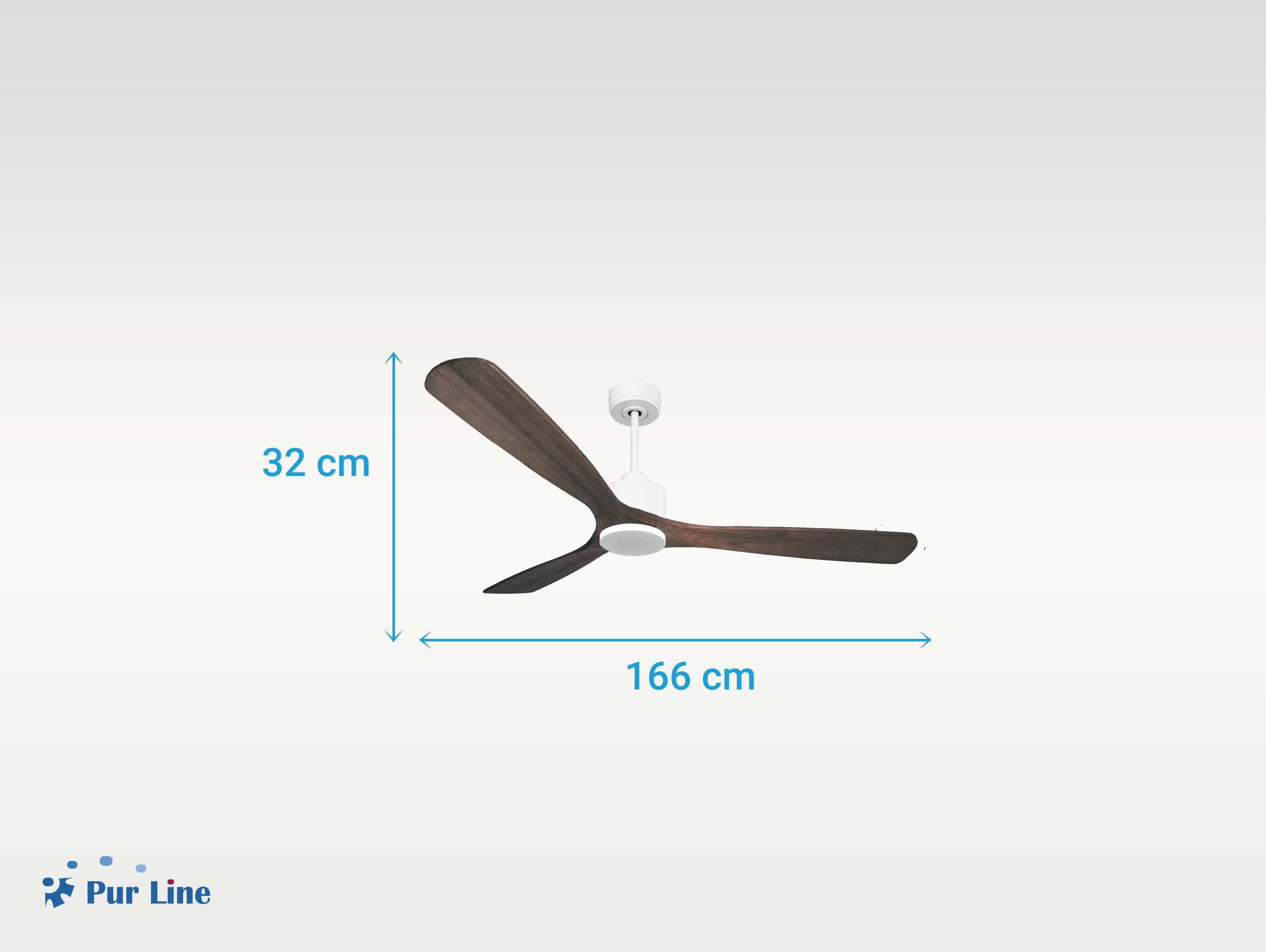 Ventilatore da soffitto Reversibile Termostato Wifi Motore CC Tetti inclinati Telecomando Memoria