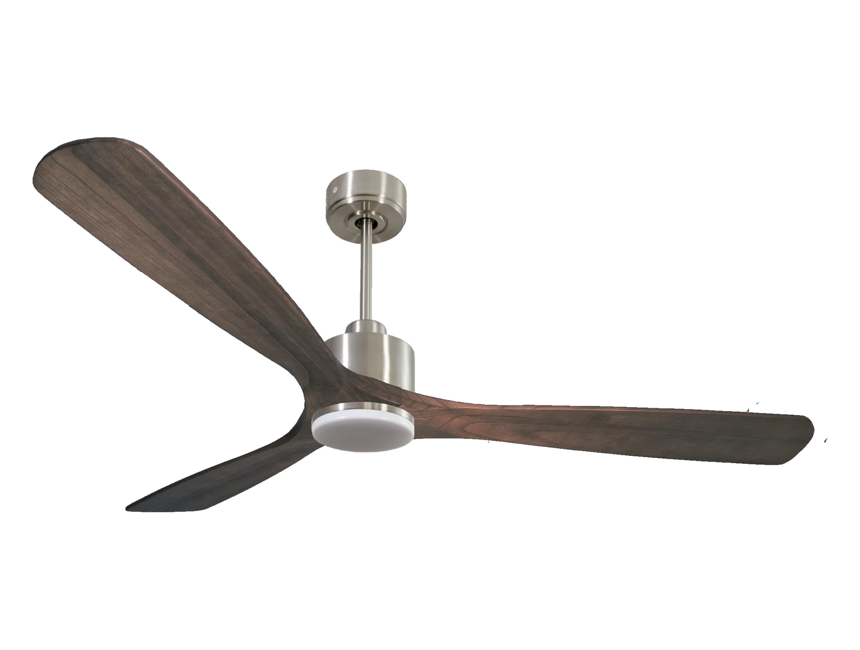 Ventilatore da soffitto Reversibile Termostato Dimmabile Wifi Motore CC Tetti inclinati Telecomando Luce a tre toni Memoria