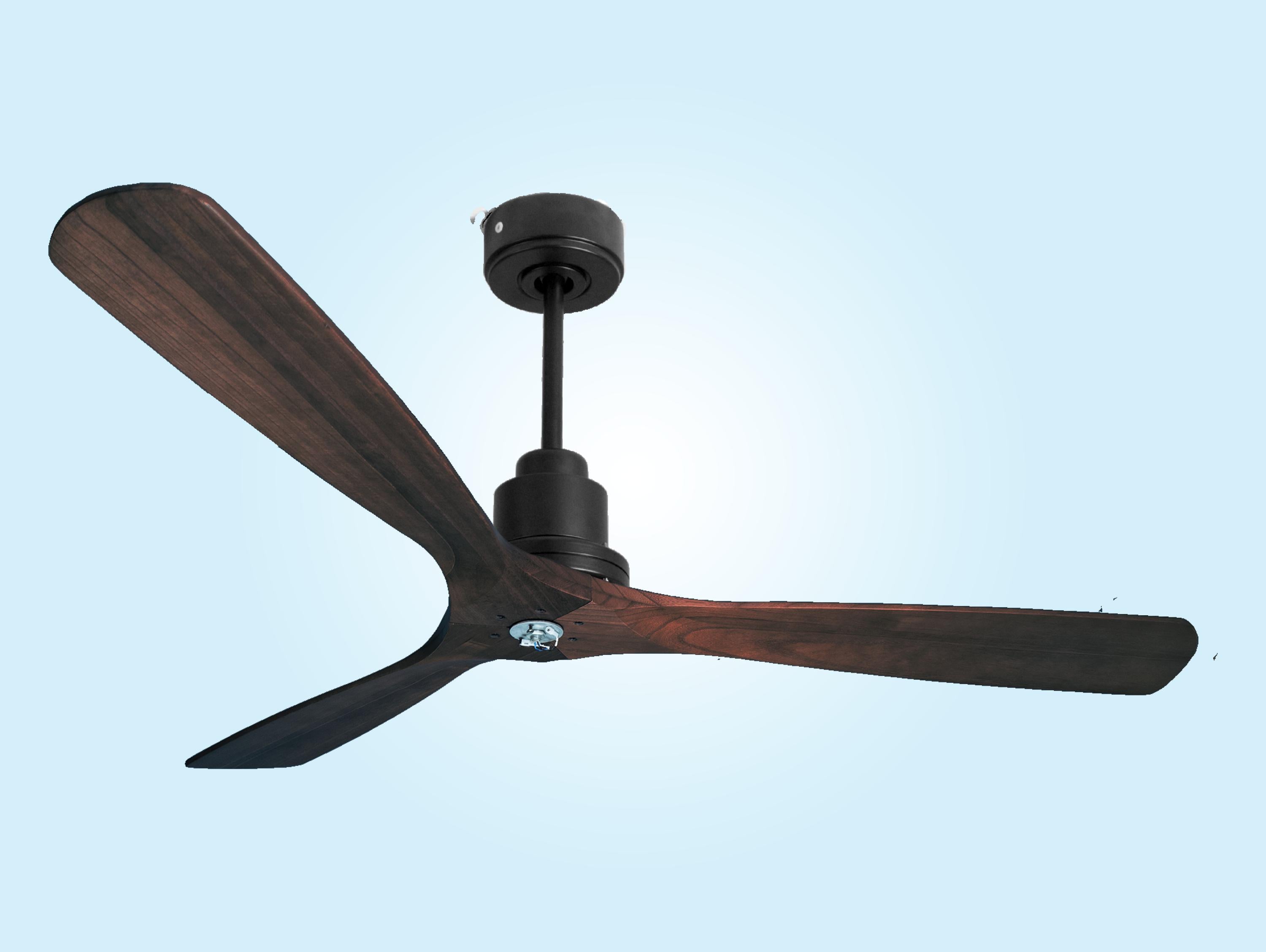 Ventilatore da soffitto Reversibile Termostato Dimmabile Wifi Motore CC Tetti inclinati Telecomando Luce a tre toni Memoria