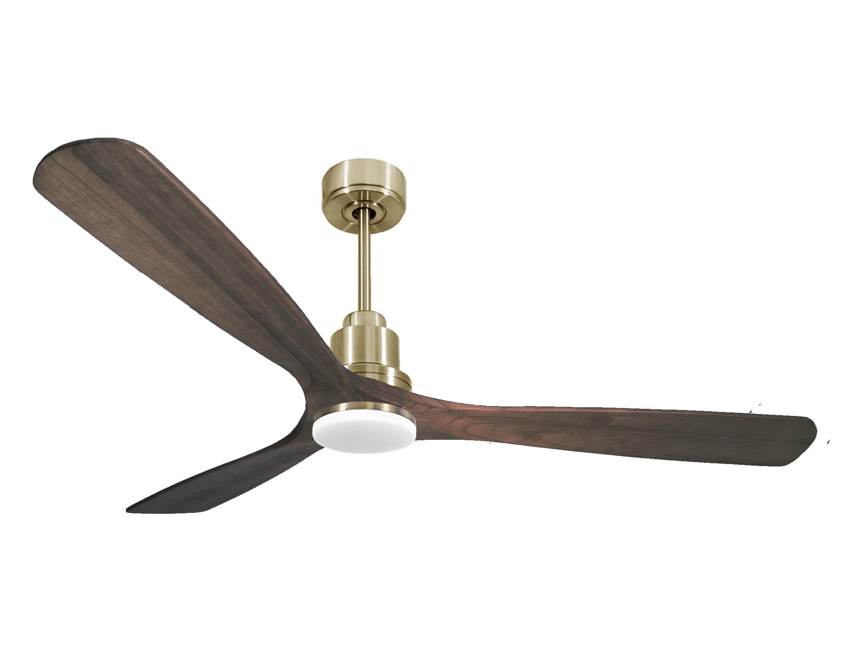 Ventilatore da soffitto Reversibile Termostato Dimmabile Wifi Motore CC Tetti inclinati Telecomando Luce a tre toni Memoria