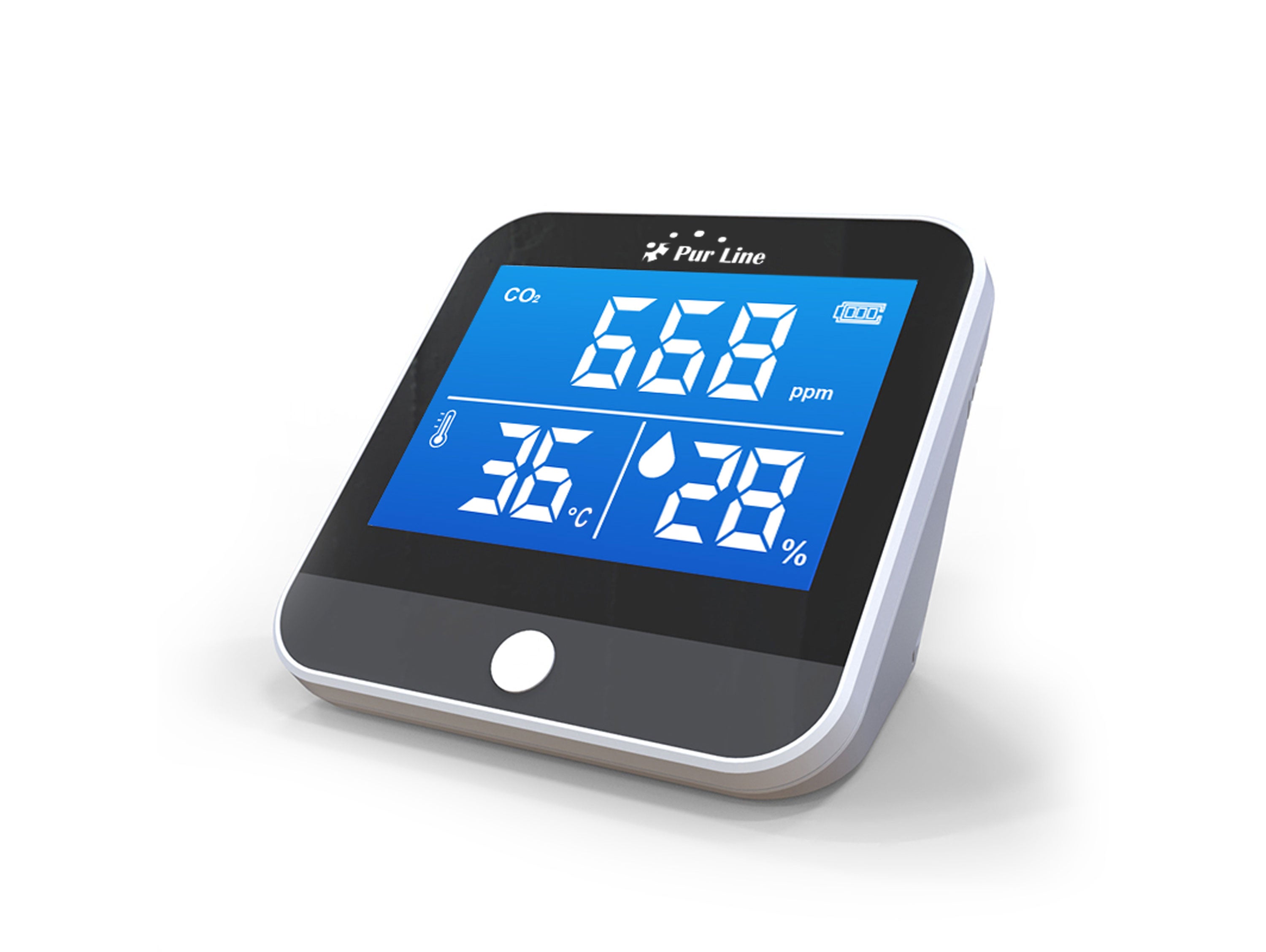 Stazione Meteo senza fili con controllo di CO2 temperatura e umidità con display LCD