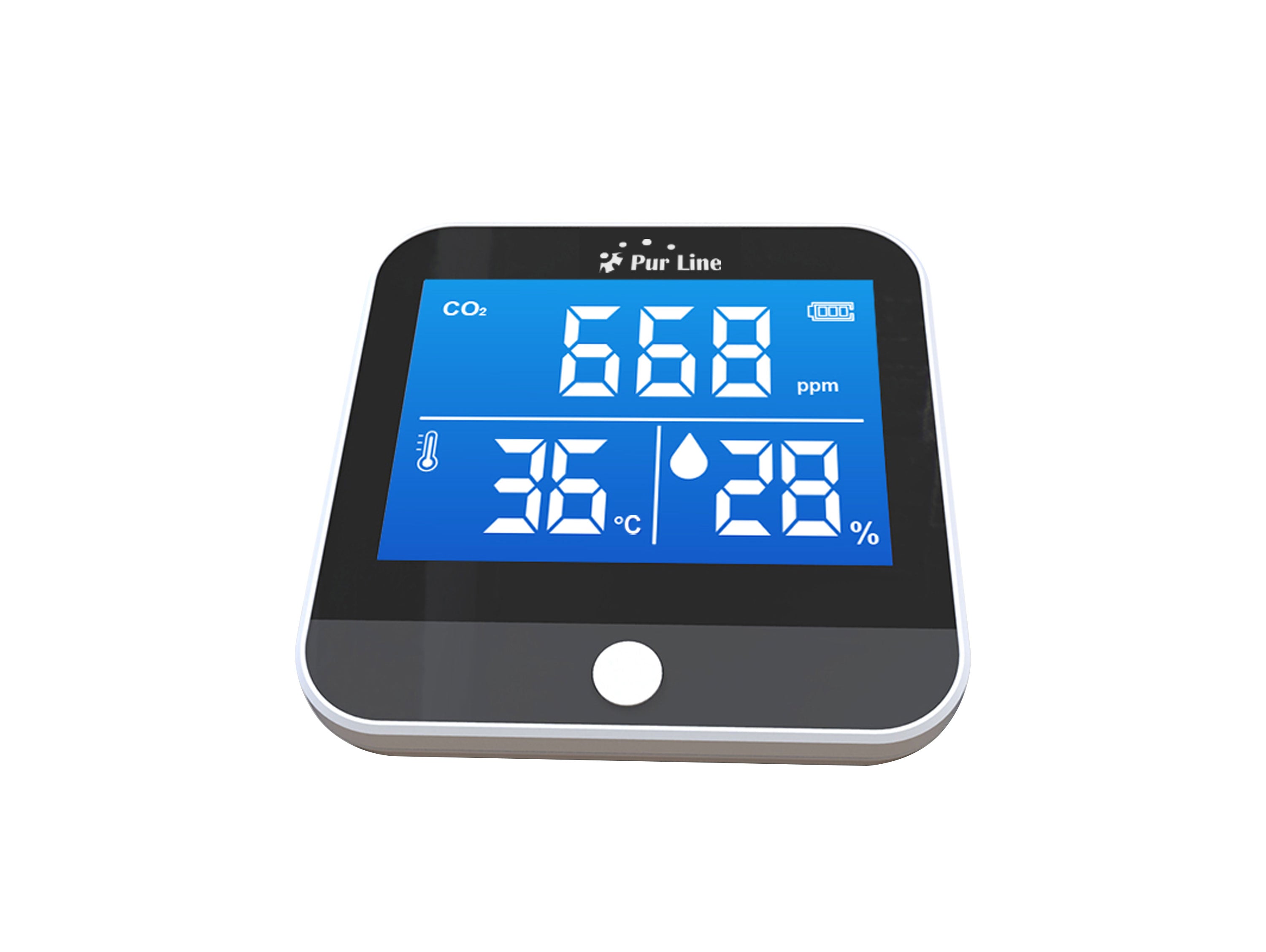 Stazione Meteo senza fili con controllo di CO2 temperatura e umidità con display LCD