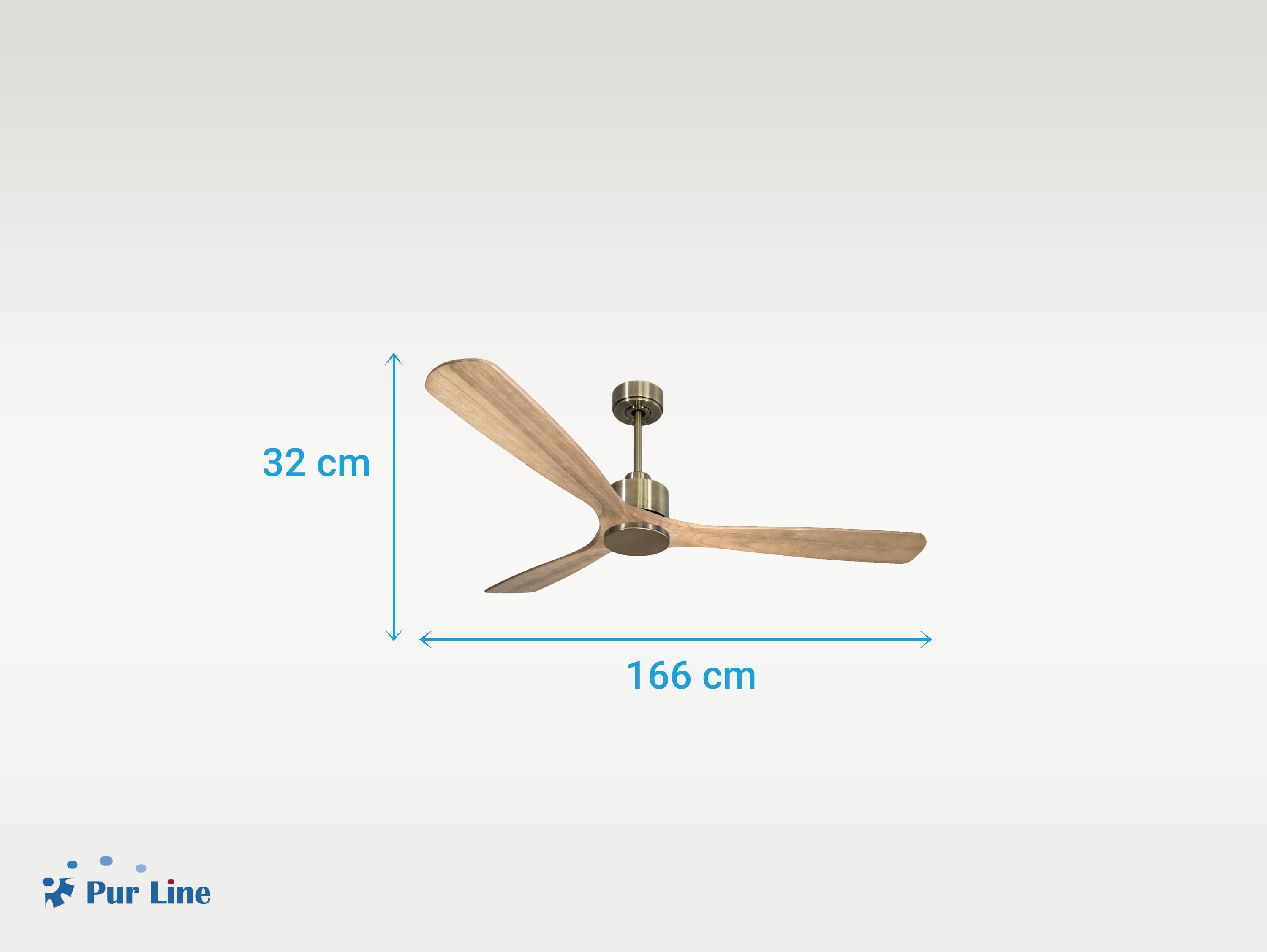 Ventilatore da soffitto Reversibile Termostato Wifi Motore CC Tetti inclinati Telecomando Hypersilence Memoria