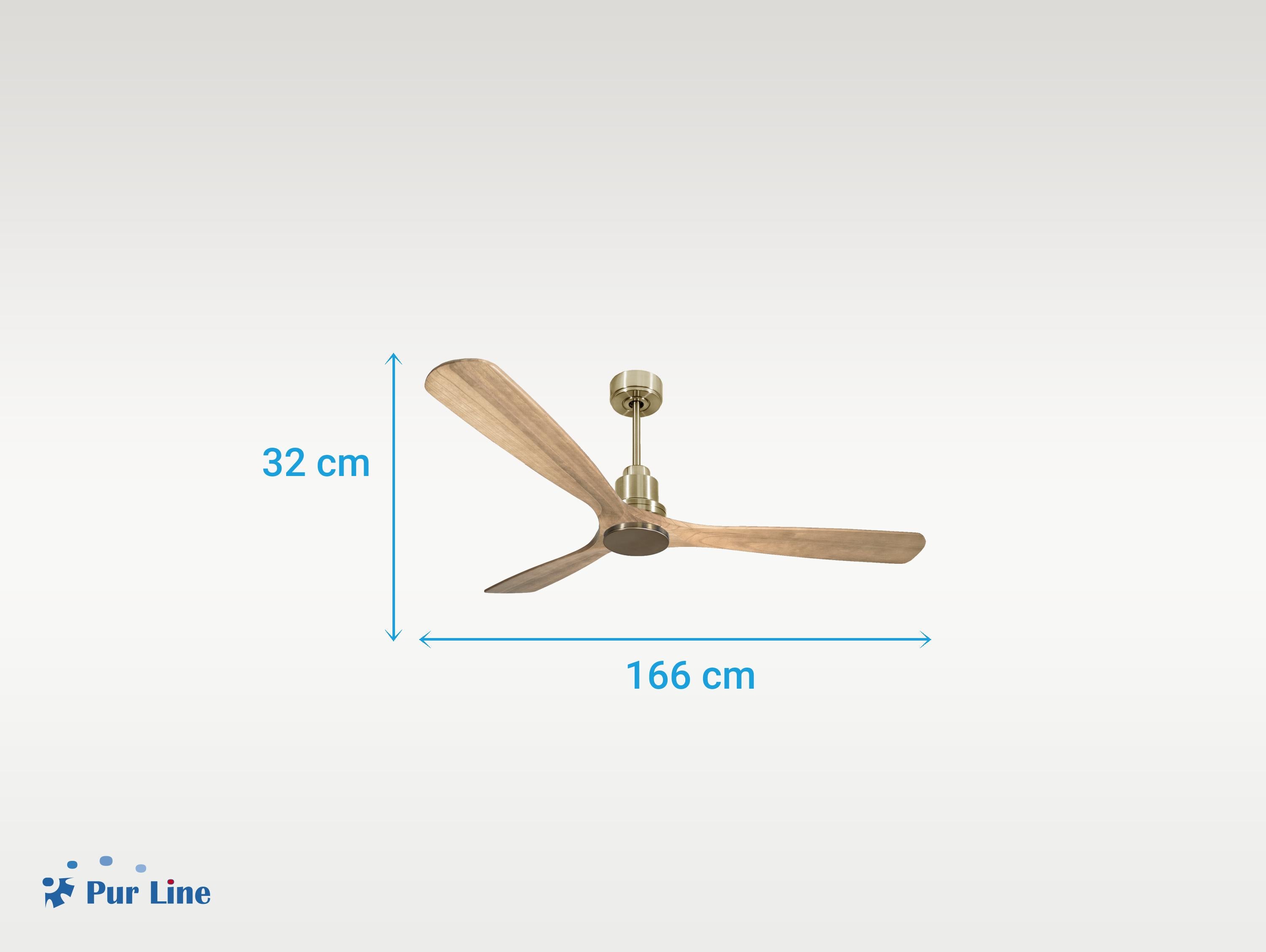 Ventilatore da soffitto Reversibile Termostato Wifi Motore CC Tetti inclinati Telecomando Hypersilence Memoria