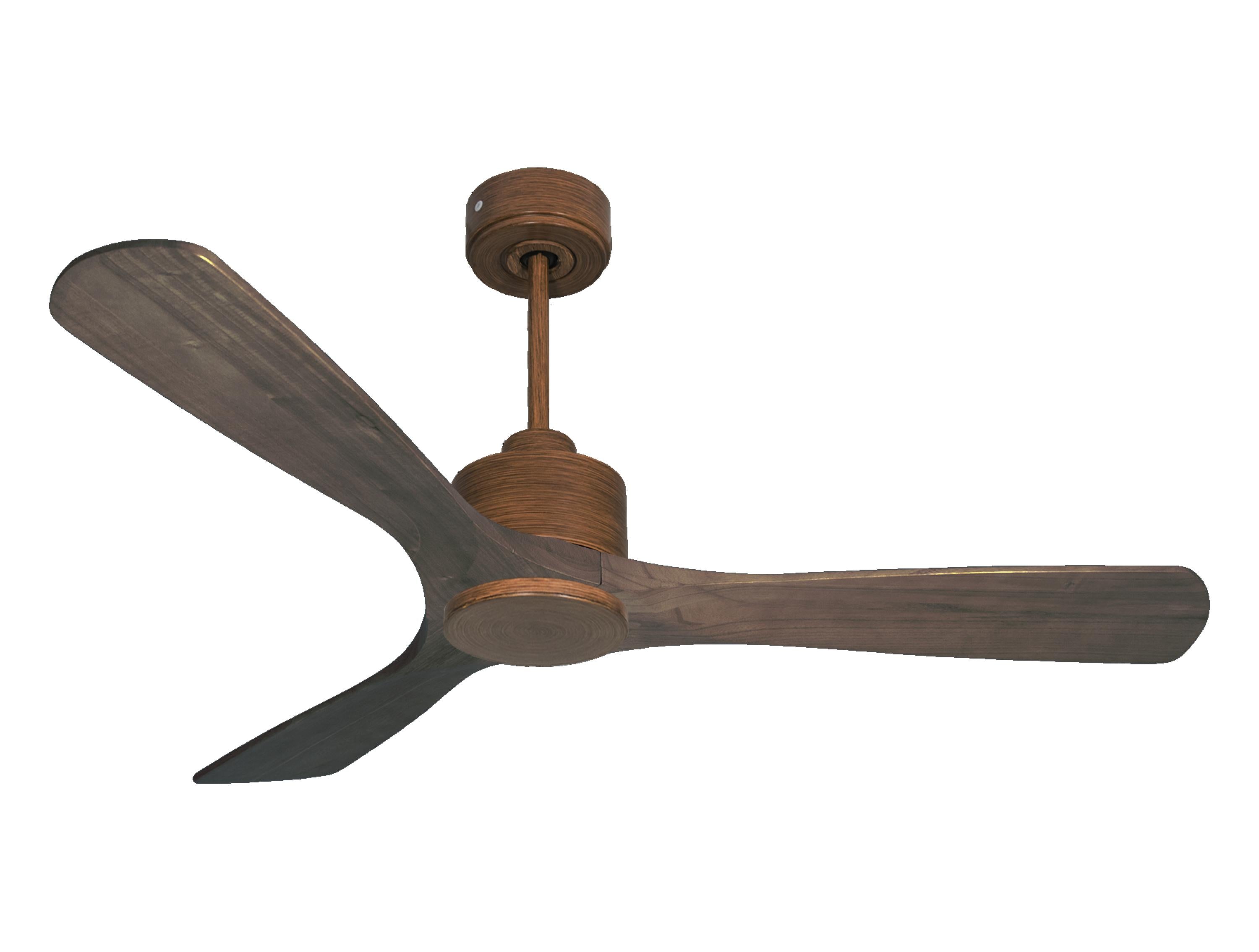 Ventilatore da soffitto Reversibile Termostato Wifi Motore CC Tetti inclinati Telecomando Hypersilence Memoria