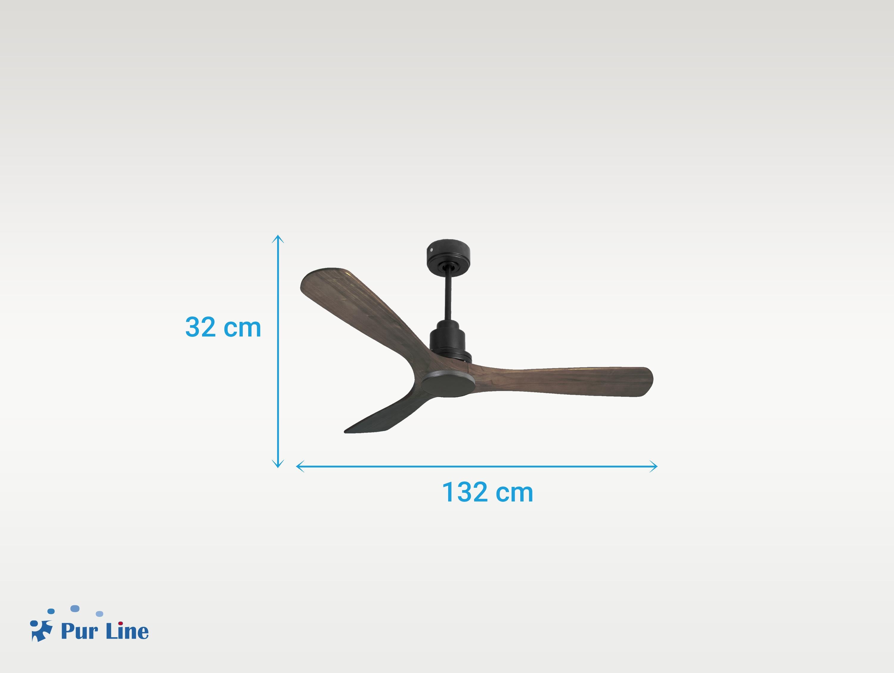 Ventilatore da soffitto Reversibile Termostato Wifi Motore CC Tetti inclinati Telecomando Hypersilence Memoria Shopify Vendible (AUTOMATICO)