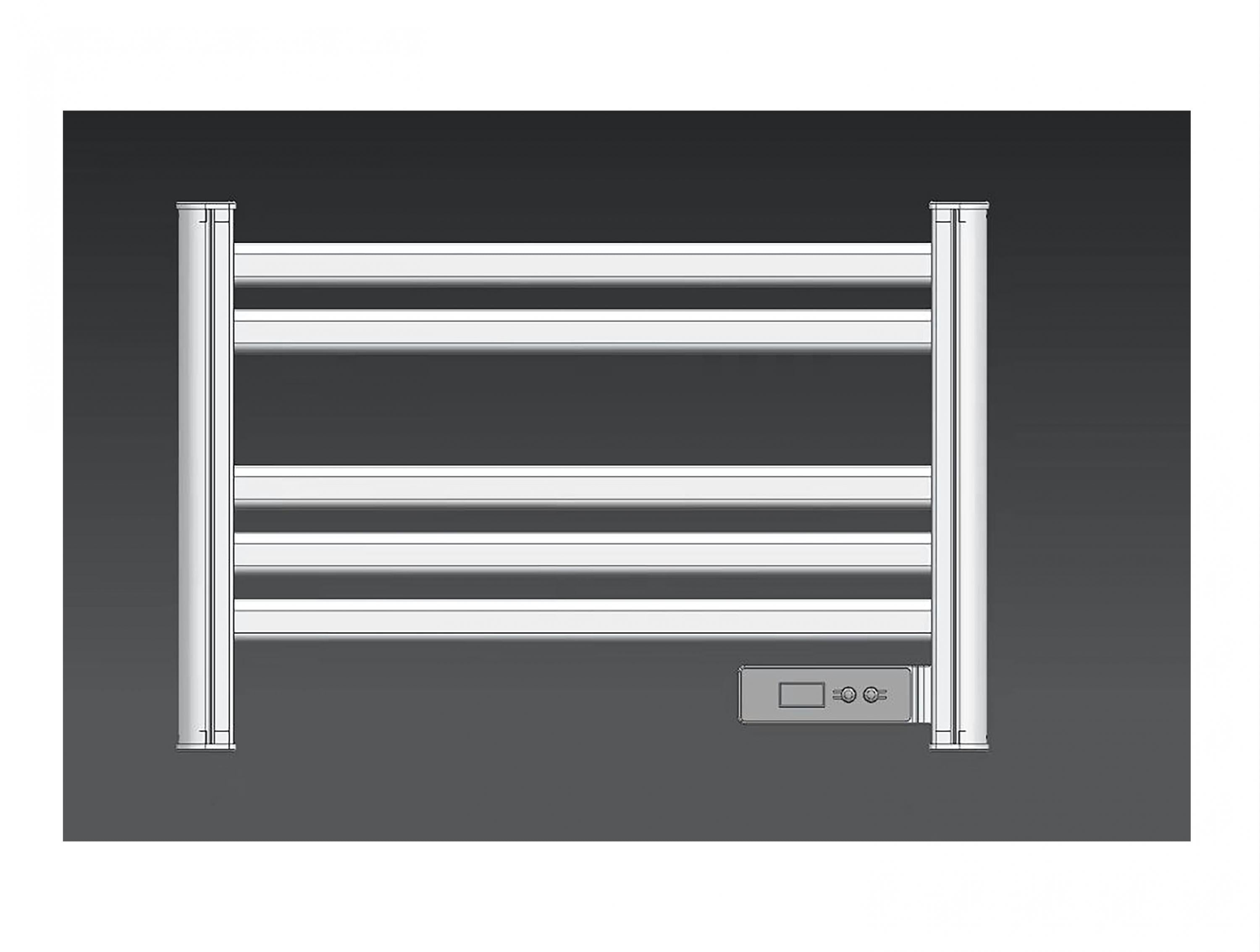 Scaldasalviette elettrico compatto cromato 100W