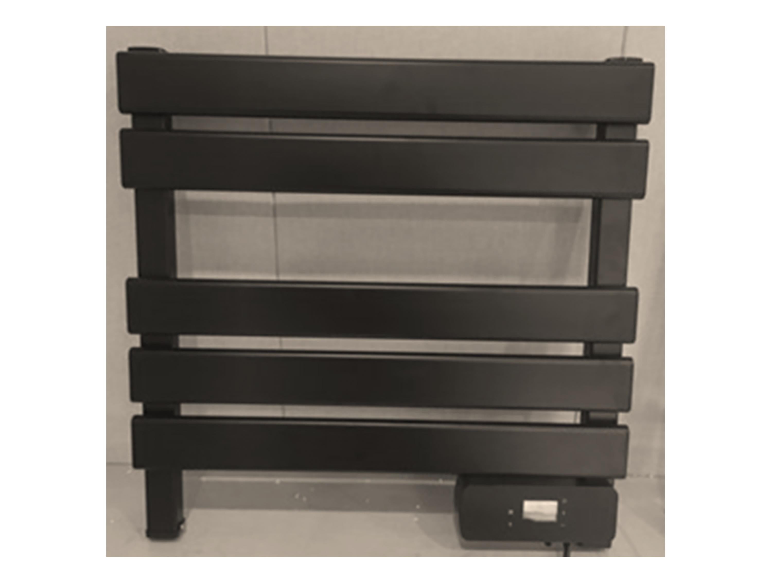 Scaldasalviette elettrico compatto nero 100W