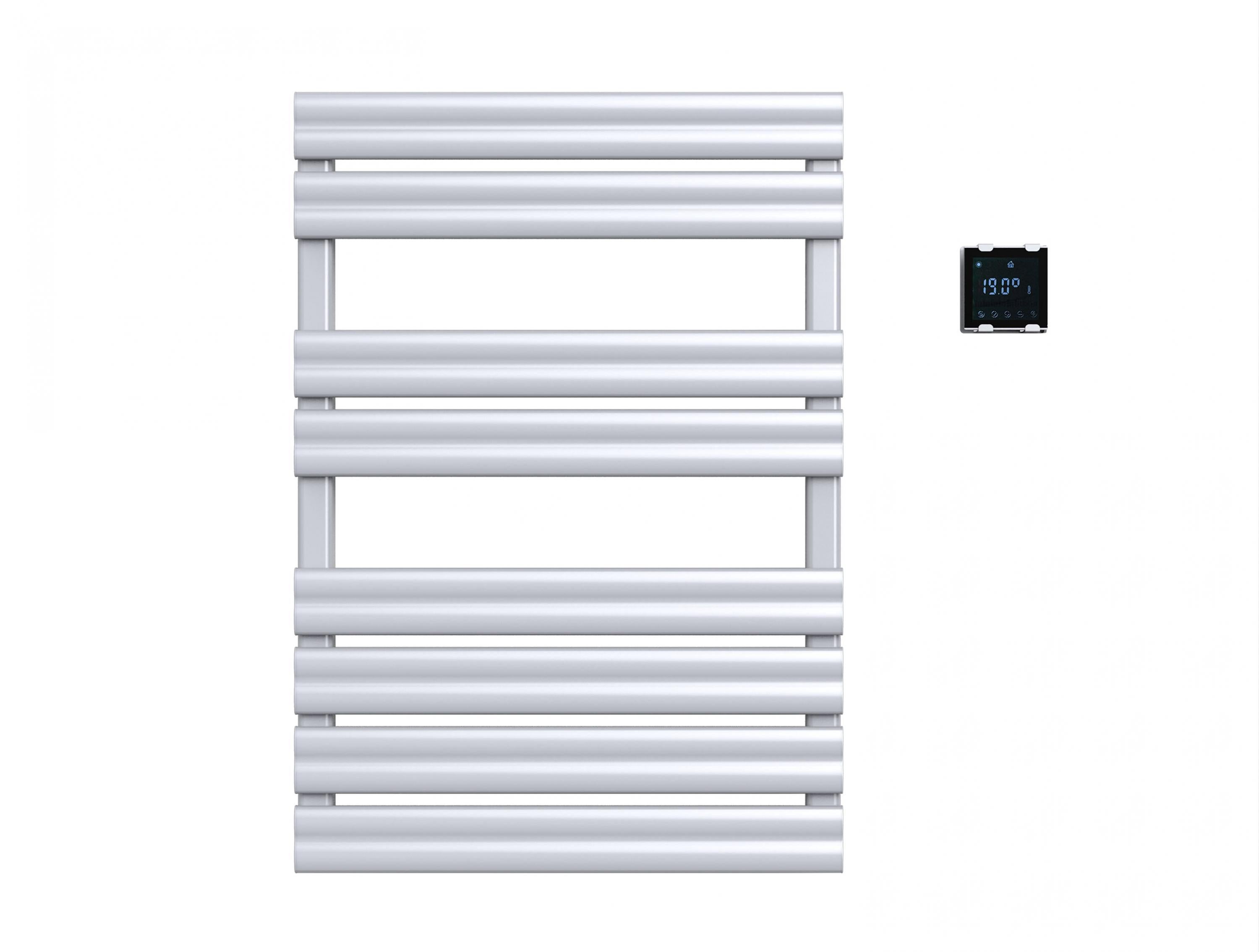 Portasciugamani bianco con comando wireless