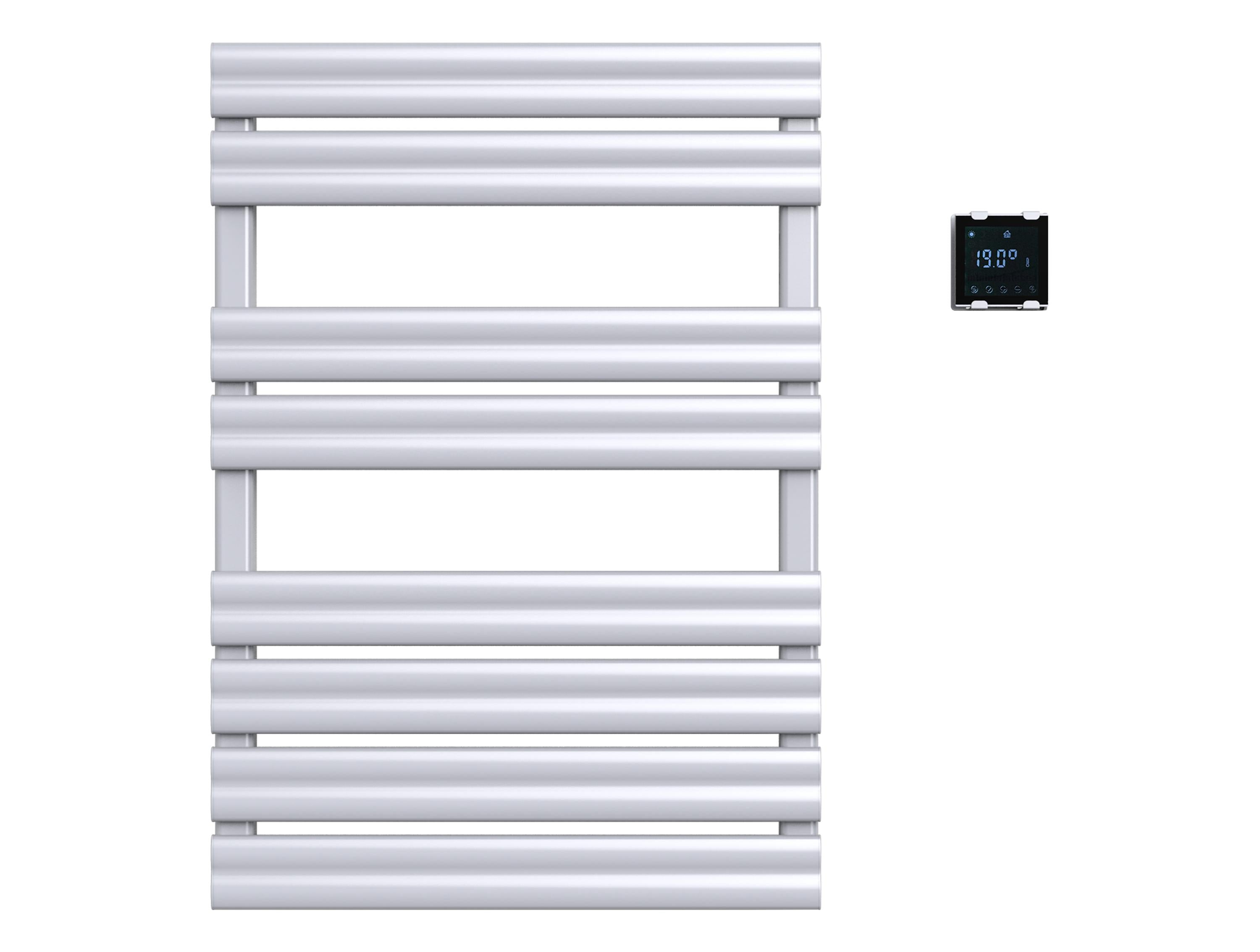 Portasciugamani bianco con comando wireless