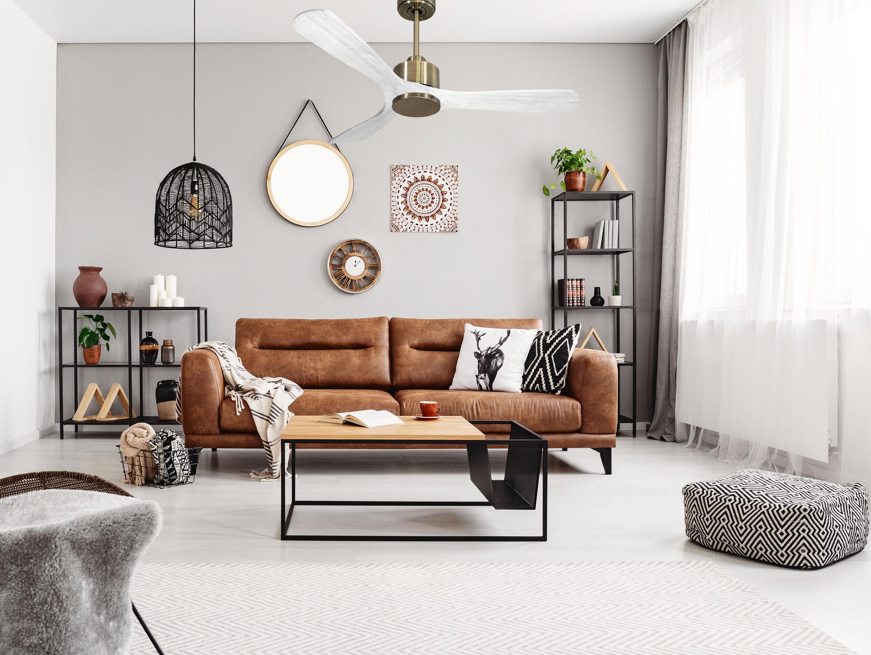Ventilatore da soffitto Wifi Motore CC Telecomando Hypersilence Memoria