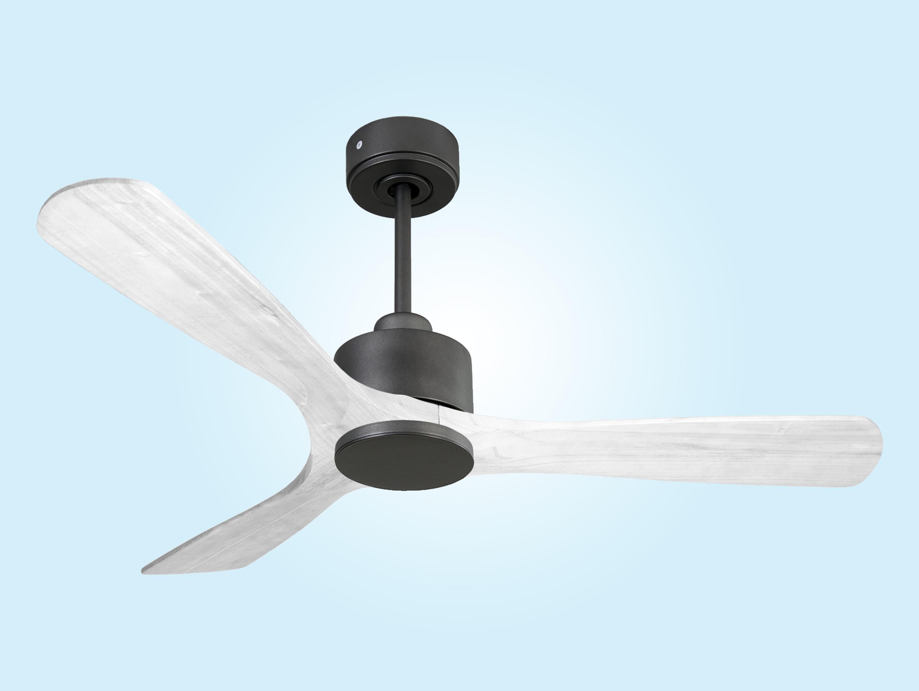 Ventilatore da soffitto Reversibile Termostato Wifi Motore CC Tetti inclinati Telecomando Hypersilence Memoria