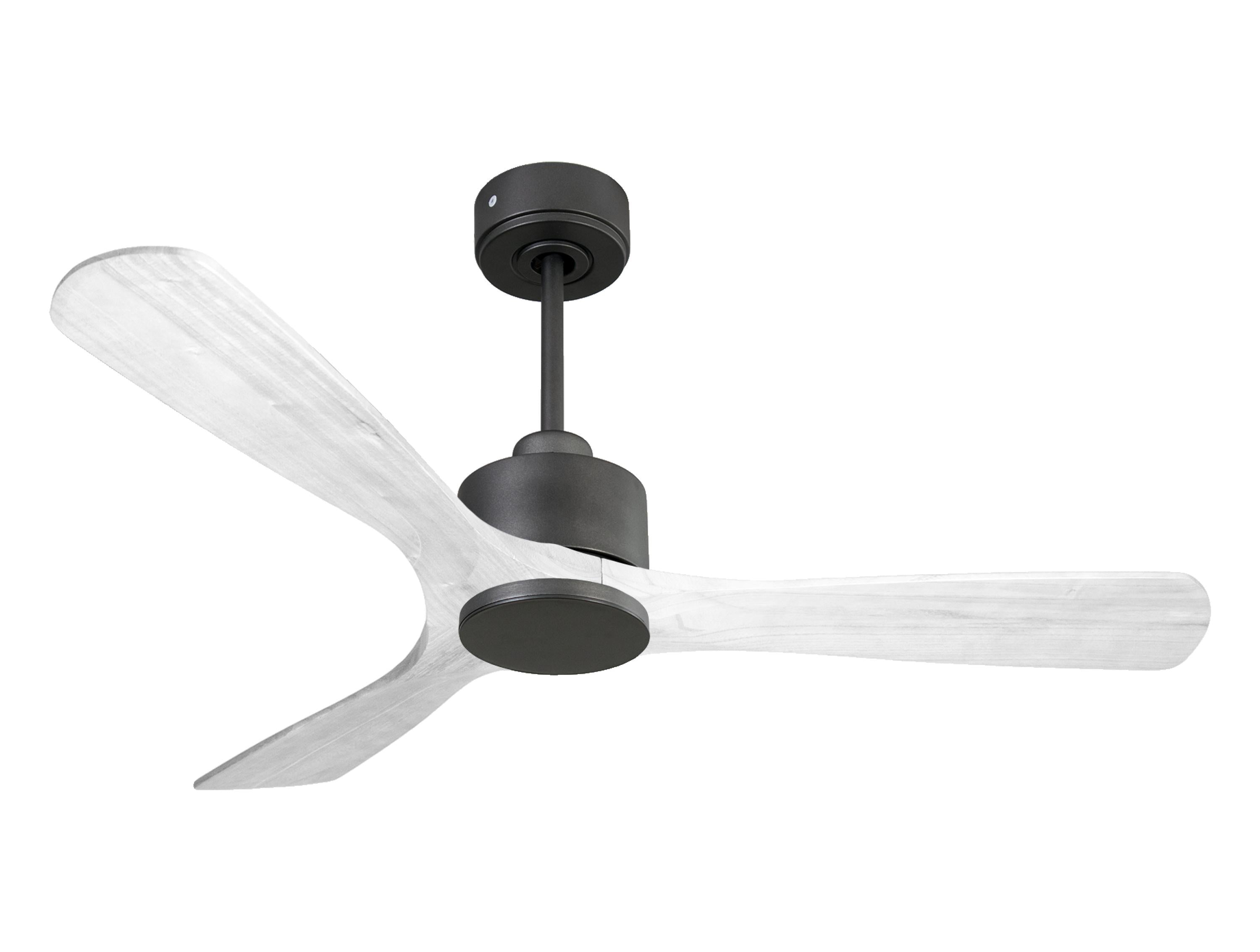 Ventilatore da soffitto Reversibile Termostato Wifi Motore CC Tetti inclinati Telecomando Hypersilence Memoria