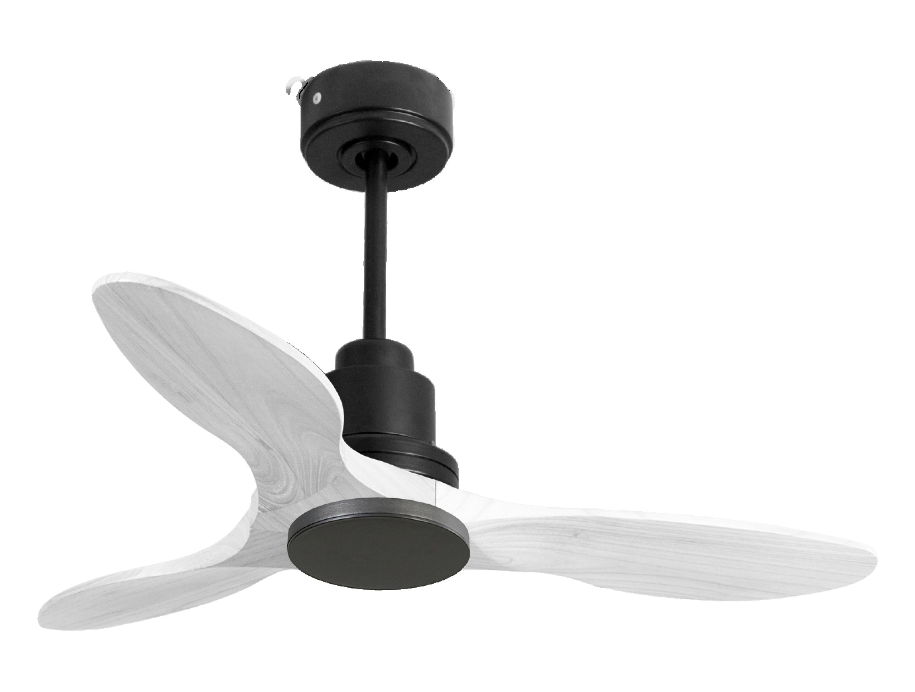 Ventilatore da soffitto Reversibile Termostato Wifi Motore CC Tetti inclinati Telecomando Hypersilence Memoria Shopify Vendible (AUTOMATICO)