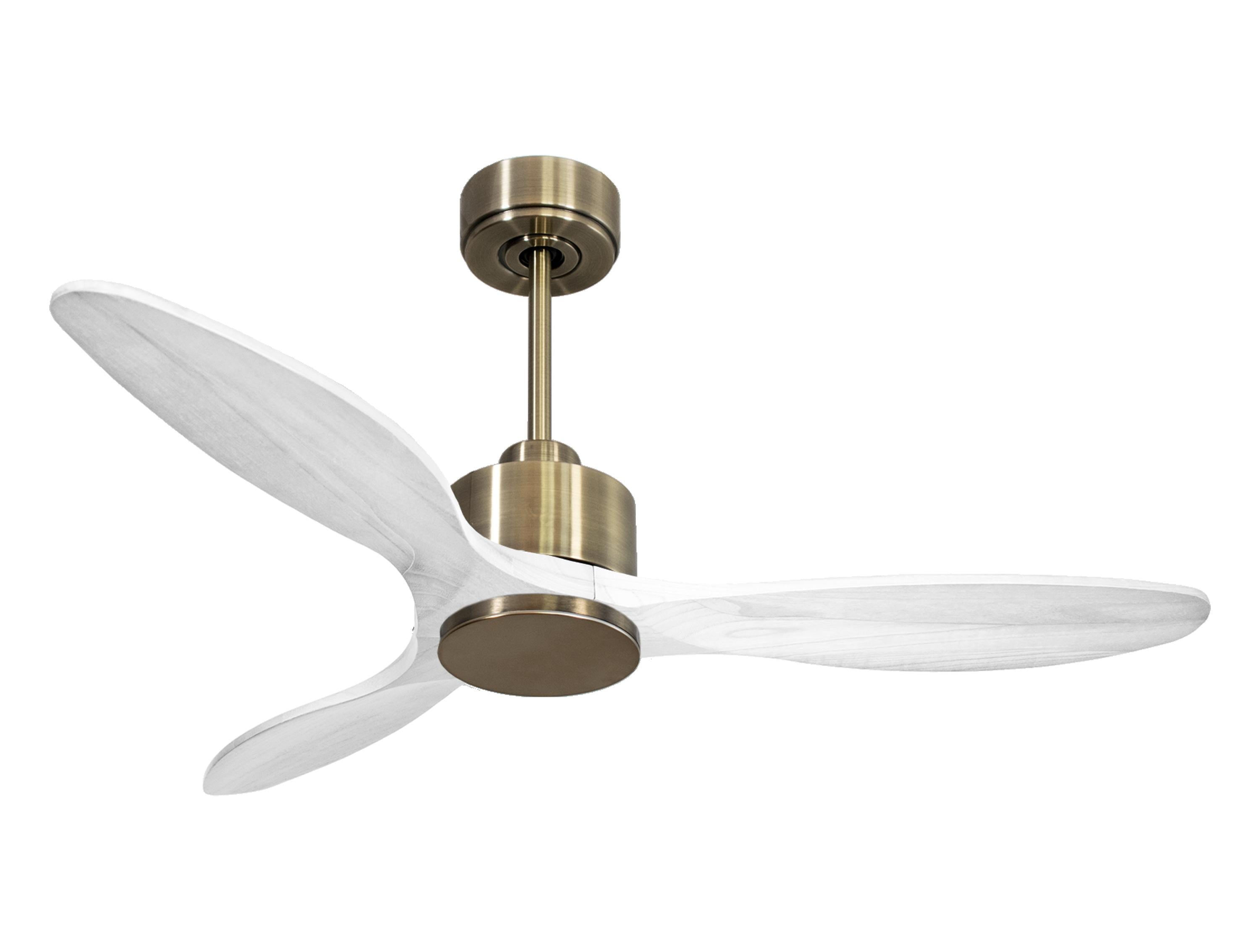 Ventilatore da soffitto Reversibile Termostato Wifi Motore CC Tetti inclinati Telecomando Hypersilence Memoria