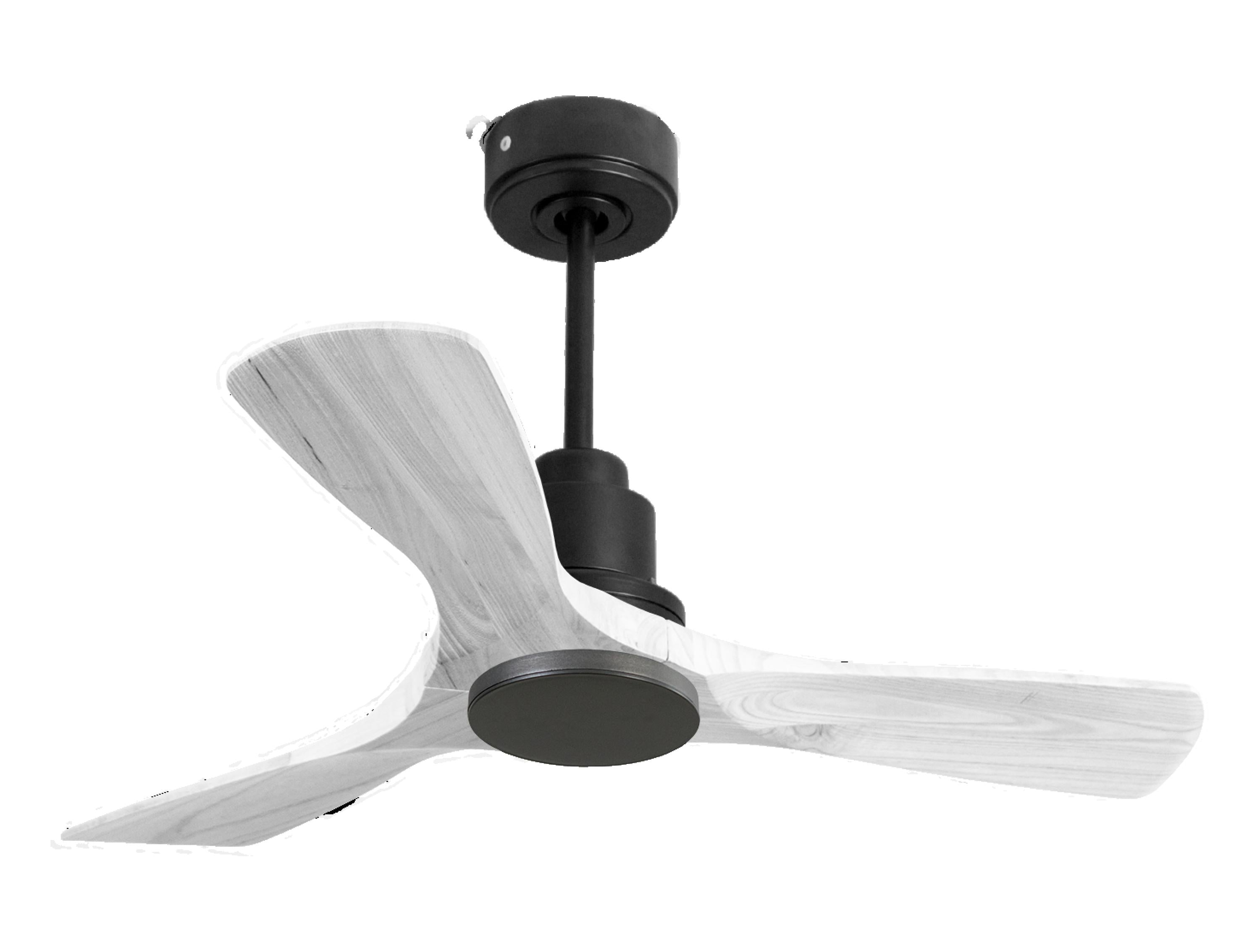 Ventilatore da soffitto Reversibile Termostato Wifi Motore CC Tetti inclinati Telecomando Hypersilence Memoria Shopify Vendible (AUTOMATICO)