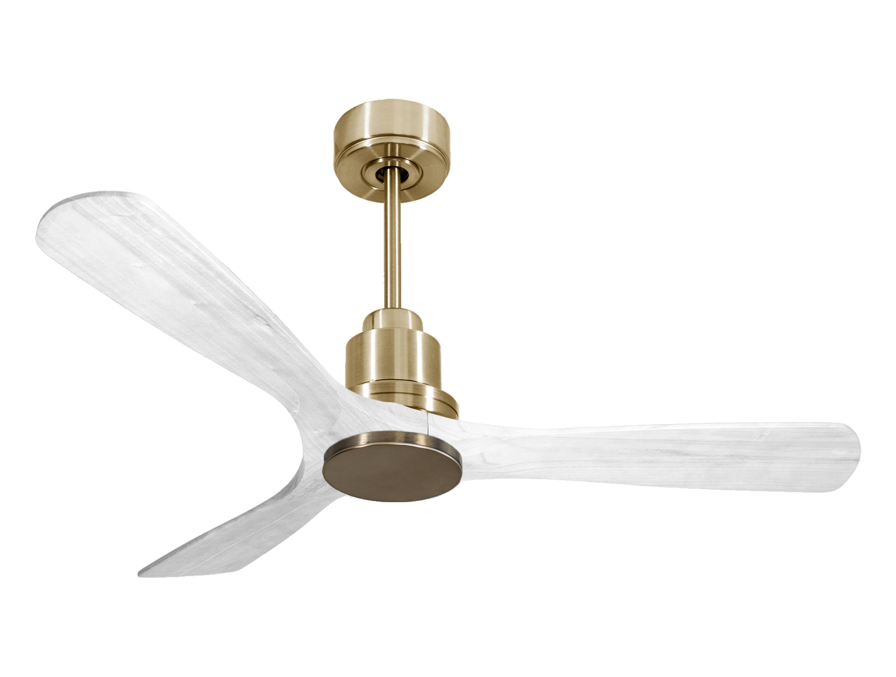 Ventilatore da soffitto Reversibile Termostato Wifi Motore CC Tetti inclinati Telecomando Hypersilence Memoria Shopify Vendible (AUTOMATICO)