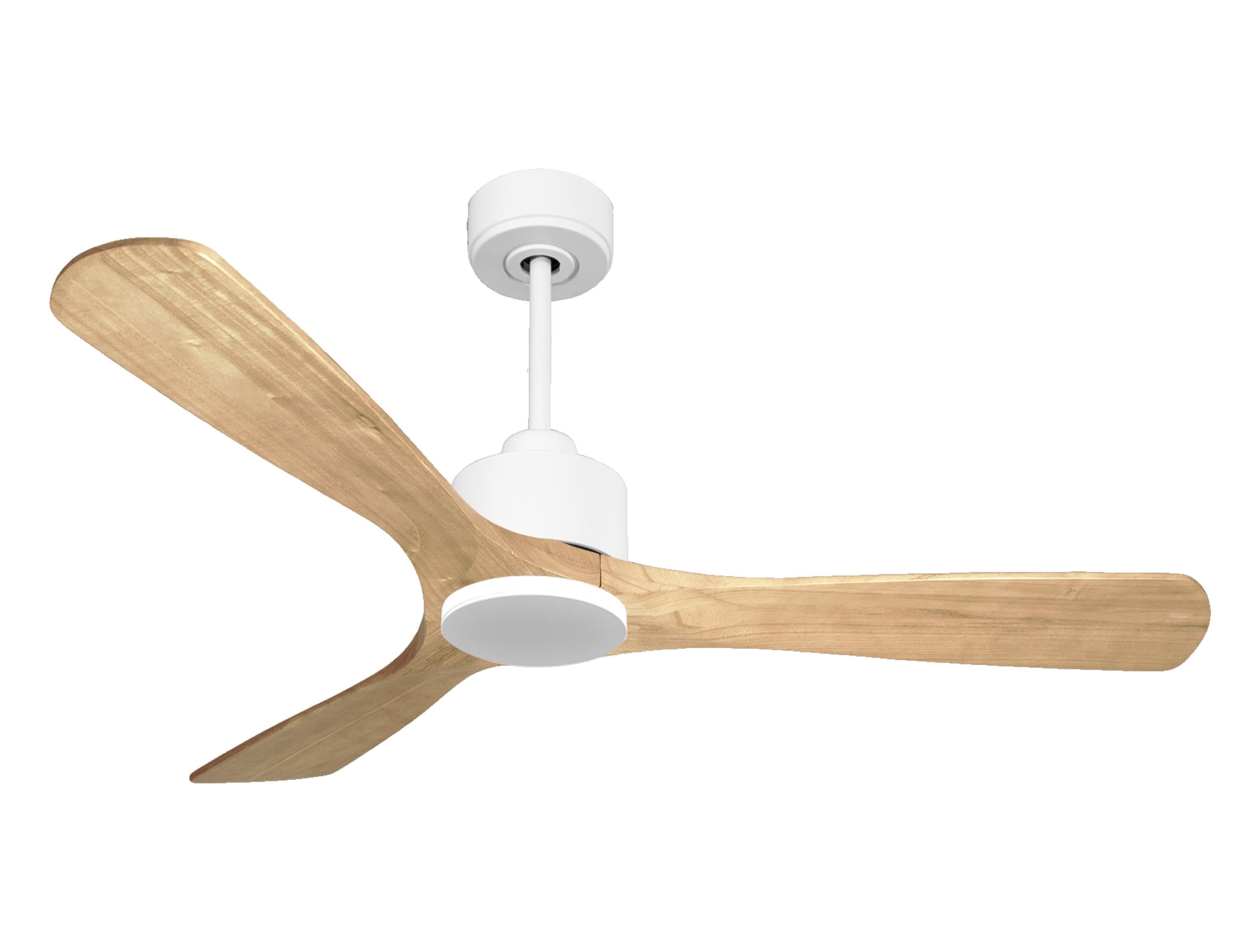 Ventilatore da soffitto Reversibile Termostato Wifi Motore CC Tetti inclinati Telecomando Hypersilence Memoria