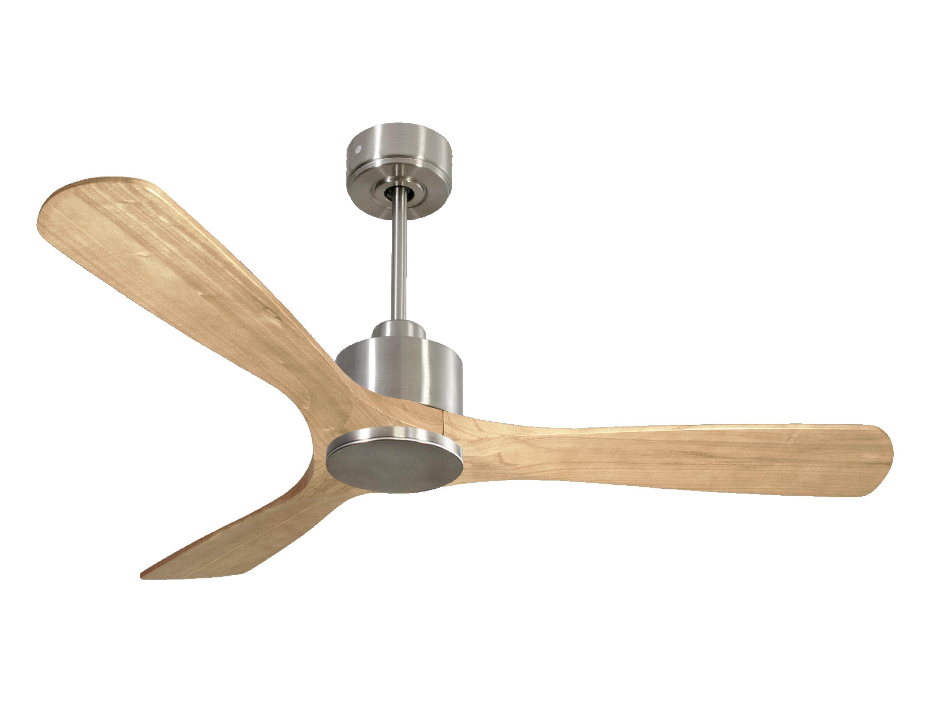 Ventilatore da soffitto Reversibile Termostato Wifi Motore CC Tetti inclinati Telecomando Hypersilence Memoria