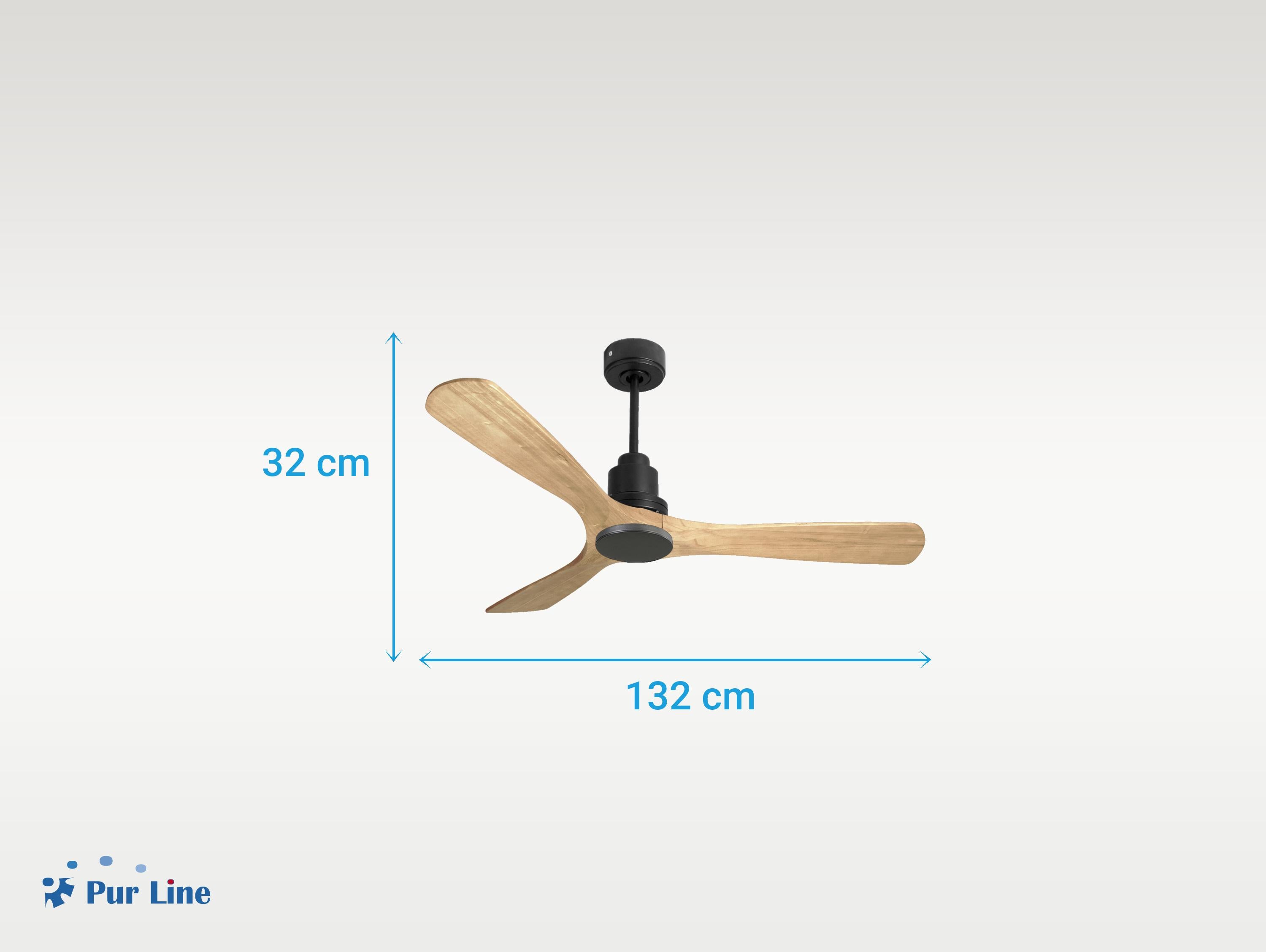 Ventilatore da soffitto Reversibile Termostato Wifi Motore CC Tetti inclinati Telecomando Hypersilence Memoria Shopify Vendible (AUTOMATICO)