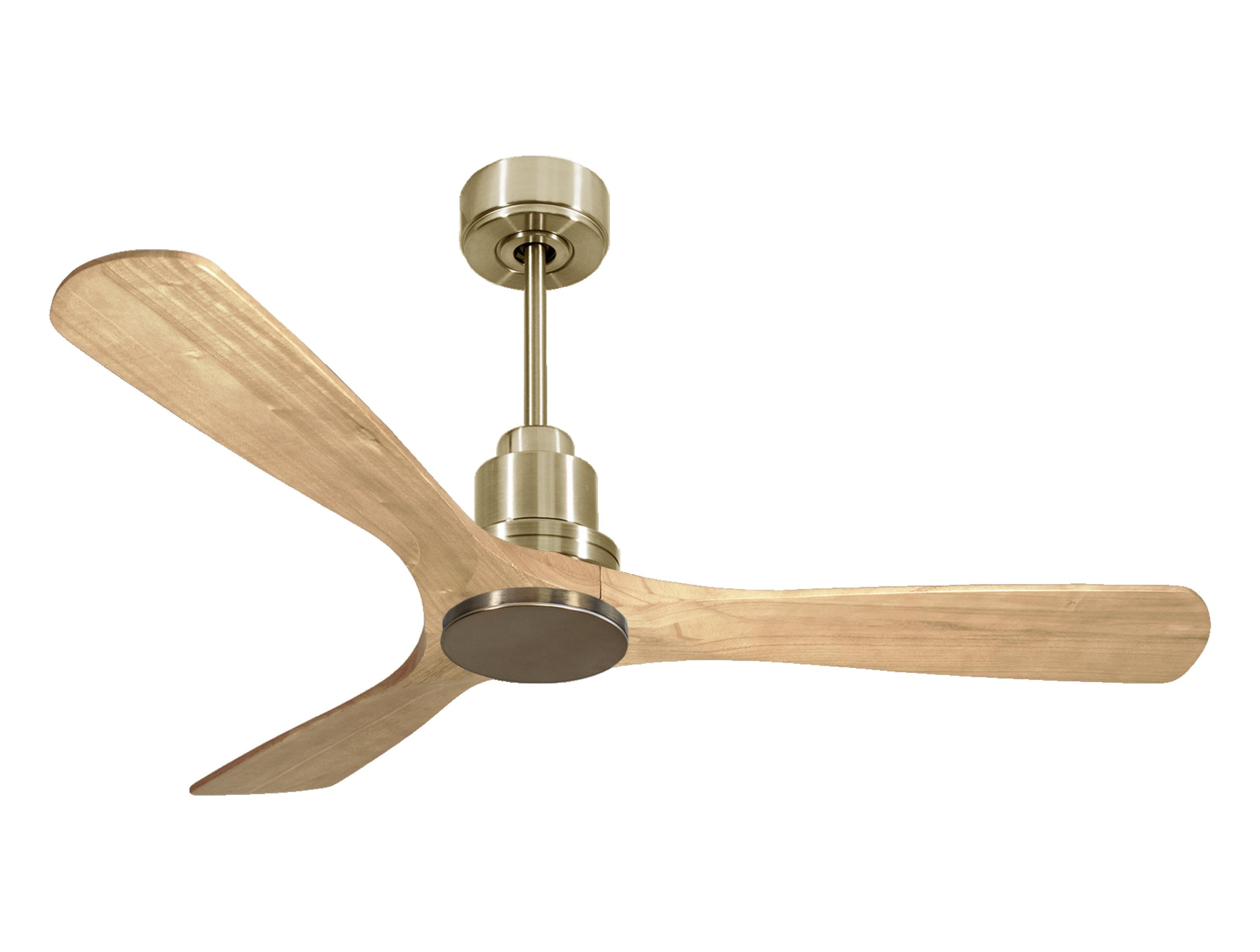 Ventilatore da soffitto Reversibile Termostato Wifi Motore CC Tetti inclinati Telecomando Hypersilence Memoria