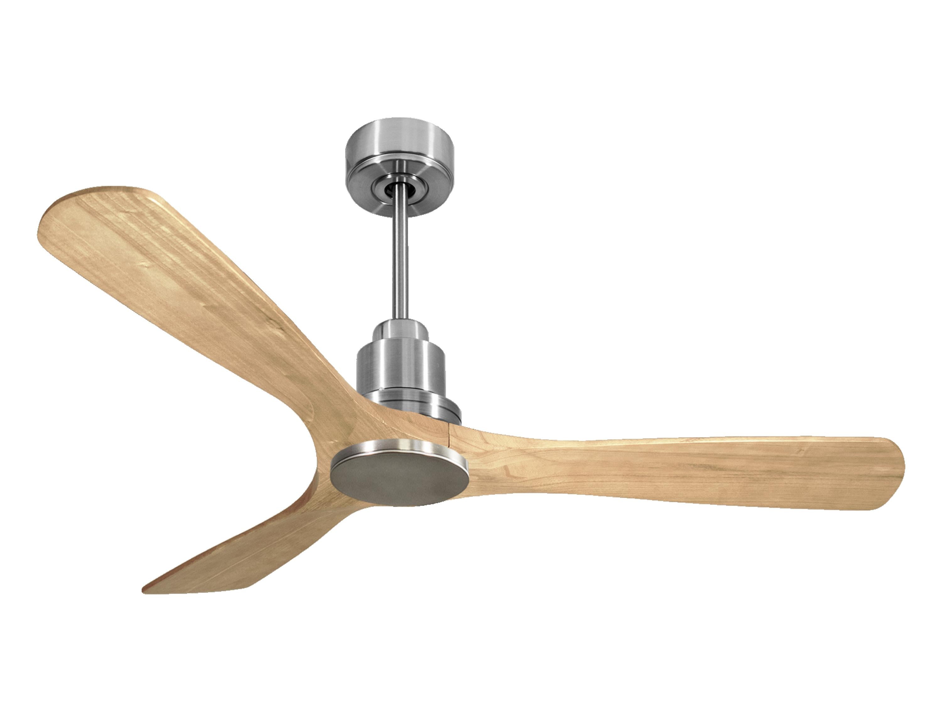 Ventilatore da soffitto Reversibile Termostato Wifi Motore CC Tetti inclinati Telecomando Hypersilence Memoria