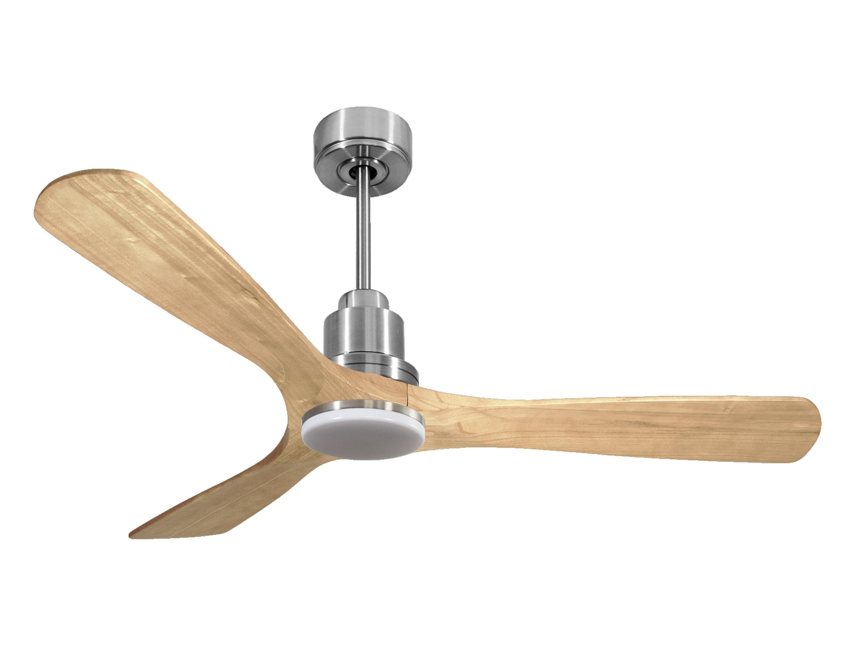 Ventilatore da soffitto Reversibile Termostato Dimmabile Wifi Motore CC Tetti inclinati Telecomando Luce a tre toni Hypersilence Memoria Shopify Vendible (AUTOMATICO)
