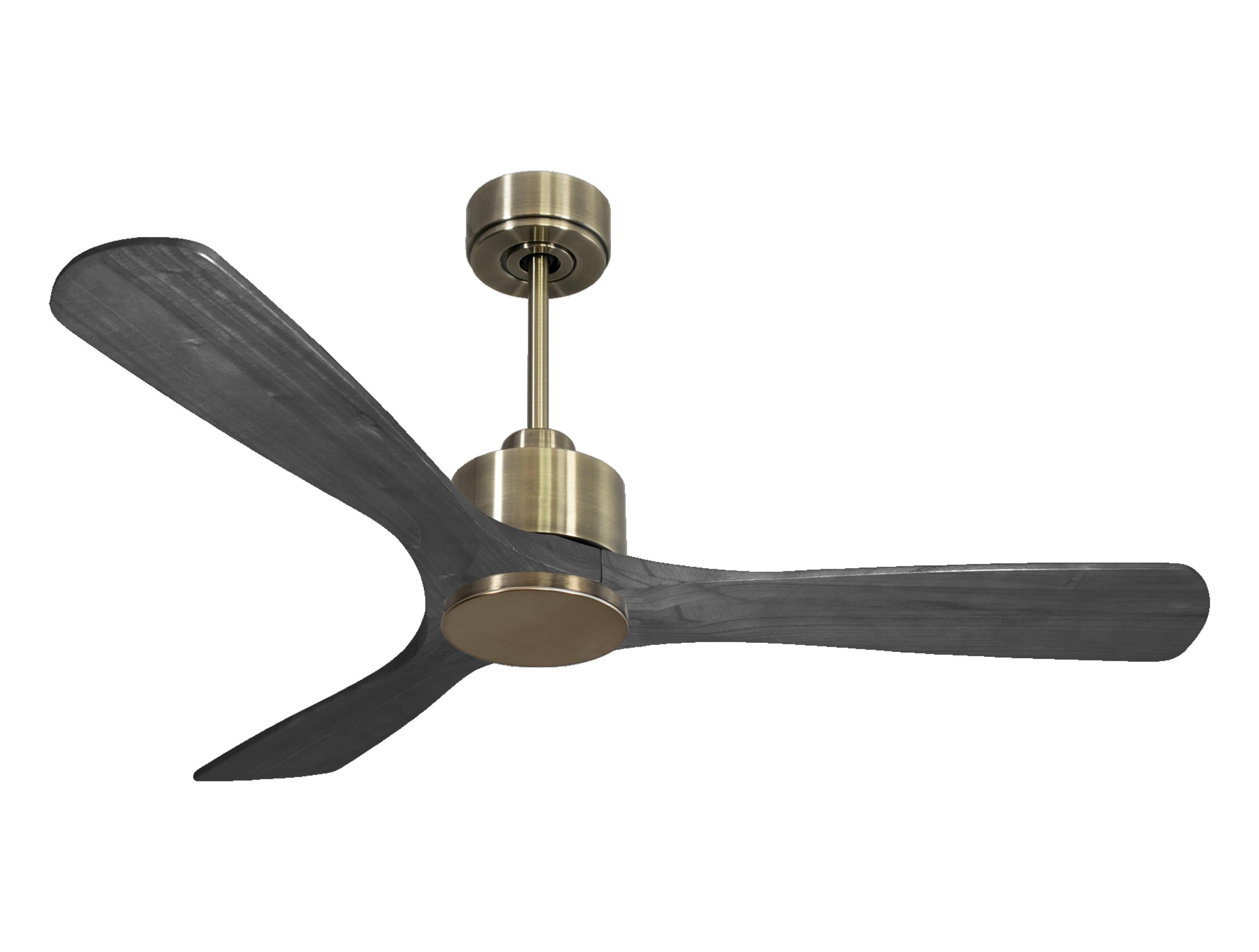 Ventilatore da soffitto Reversibile Termostato Wifi Motore CC Tetti inclinati Telecomando Hypersilence Memoria