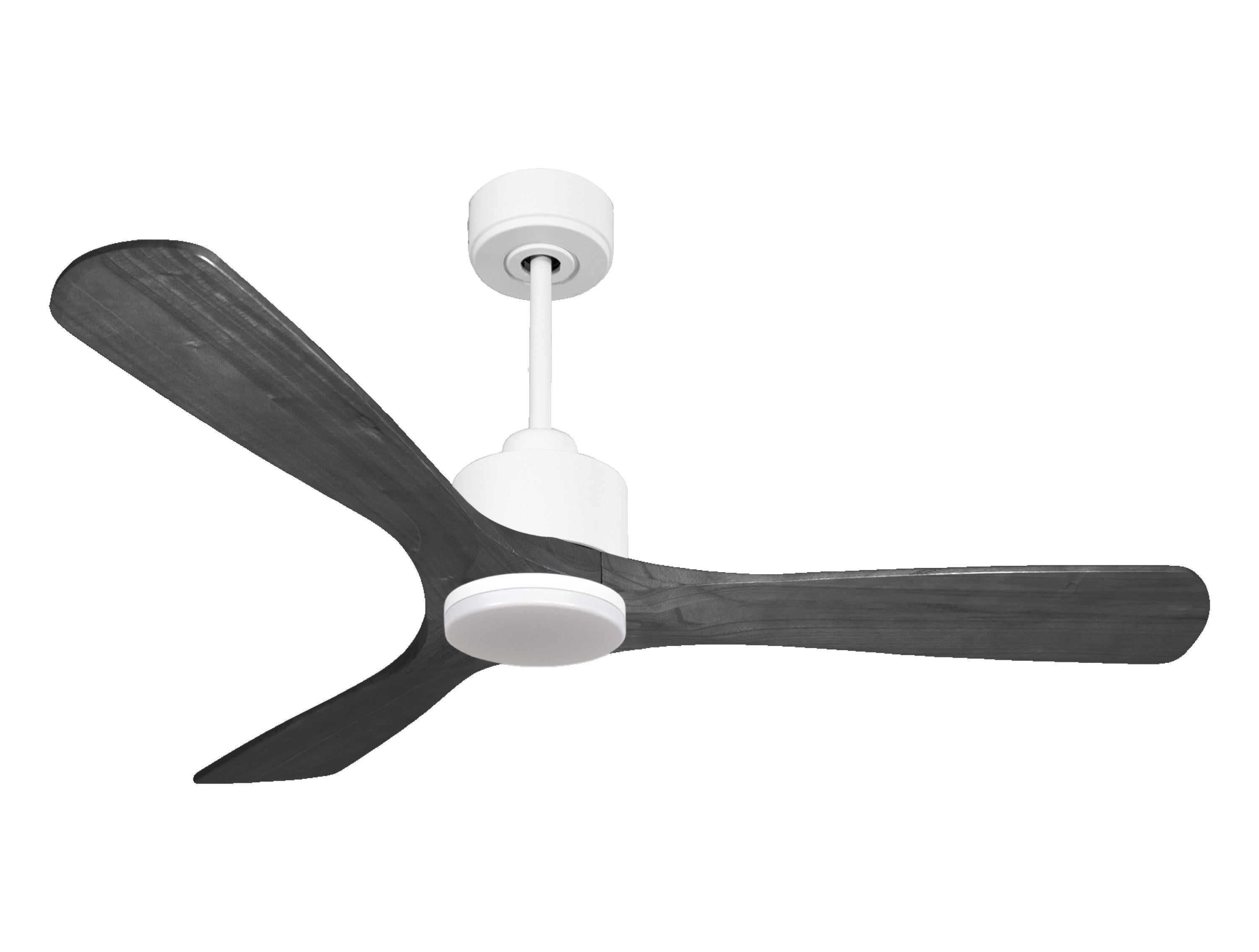Ventilatore da soffitto Reversibile Termostato Dimmabile Wifi Motore CC Tetti inclinati Telecomando Luce a tre toni Hypersilence Memoria