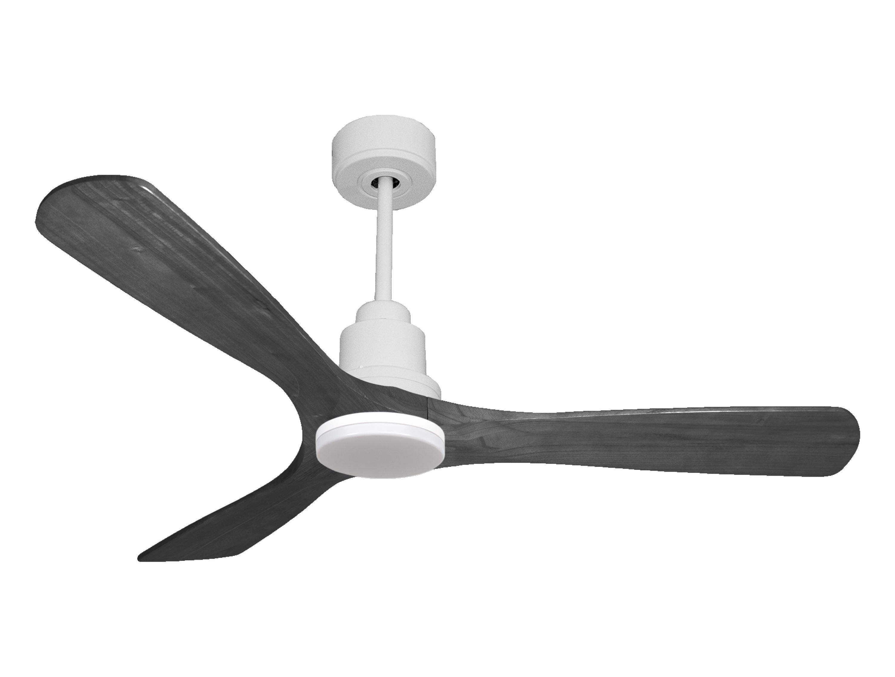 Ventilatore da soffitto Reversibile Termostato Dimmabile Wifi Motore CC Tetti inclinati Telecomando Luce a tre toni Hypersilence Memoria Shopify Vendible (AUTOMATICO)