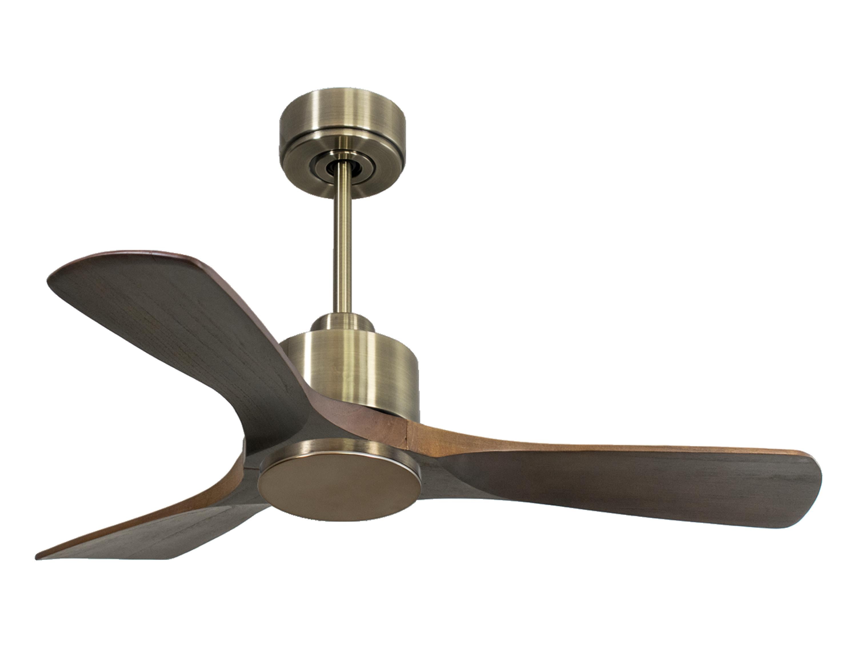 Ventilatore da soffitto Reversibile Termostato Wifi Motore CC Tetti inclinati Telecomando Hypersilence Memoria