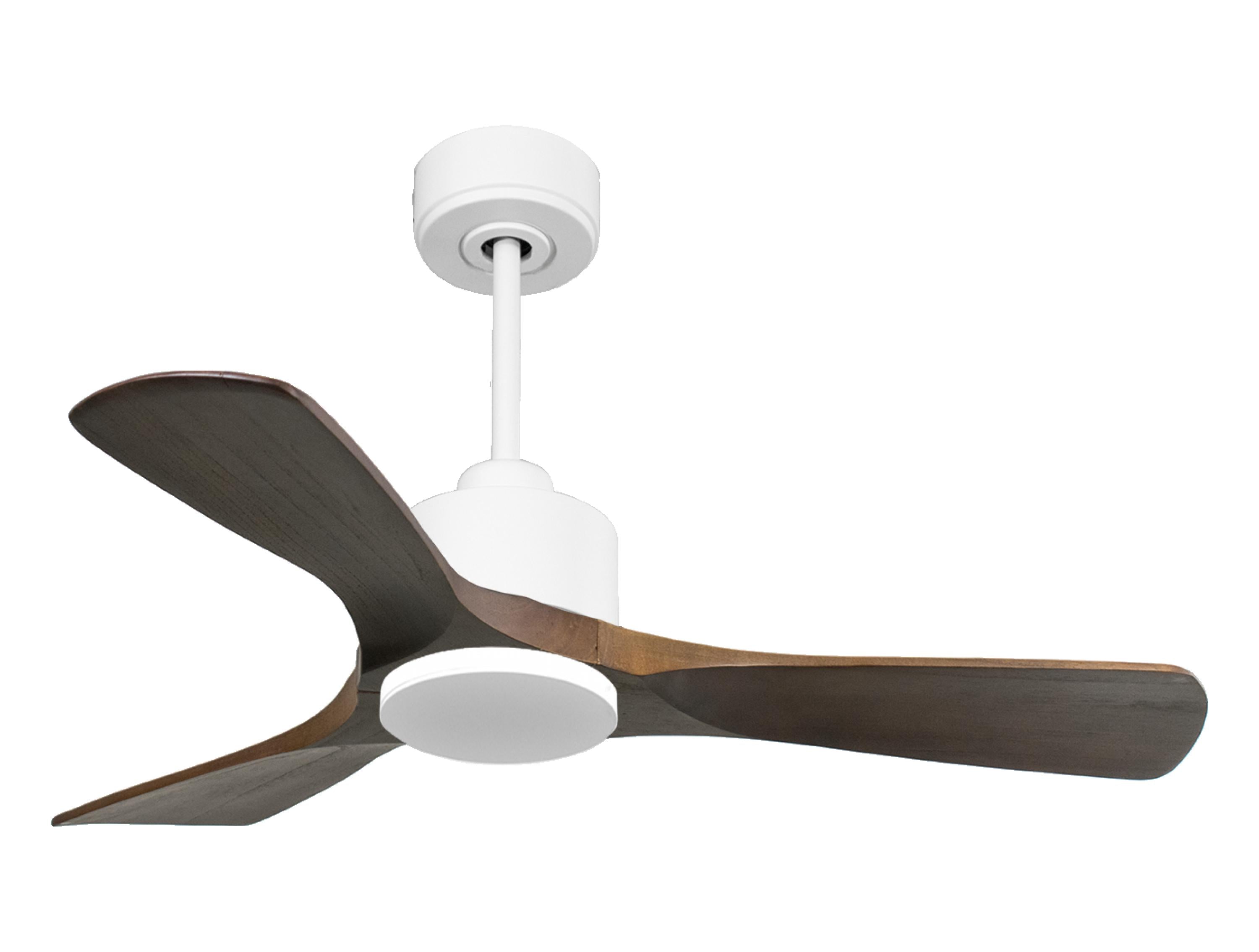 Ventilatore da soffitto Reversibile Termostato Wifi Motore CC Tetti inclinati Telecomando Hypersilence Memoria