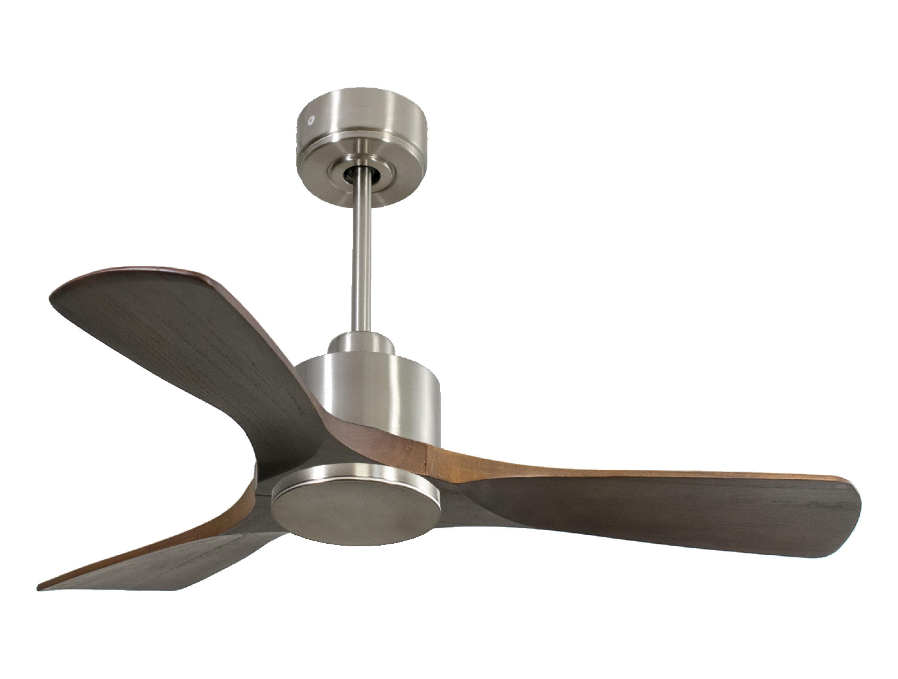 Ventilatore da soffitto Reversibile Termostato Wifi Motore CC Tetti inclinati Telecomando Hypersilence Memoria Shopify Vendible (AUTOMATICO)