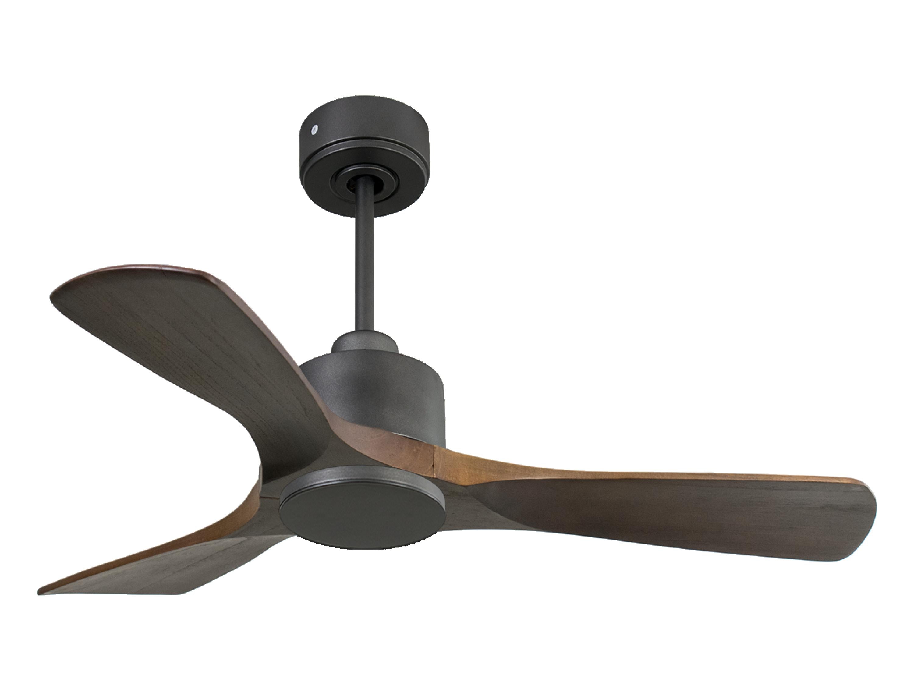 Ventilatore da soffitto Reversibile Termostato Wifi Motore CC Tetti inclinati Telecomando Hypersilence Memoria