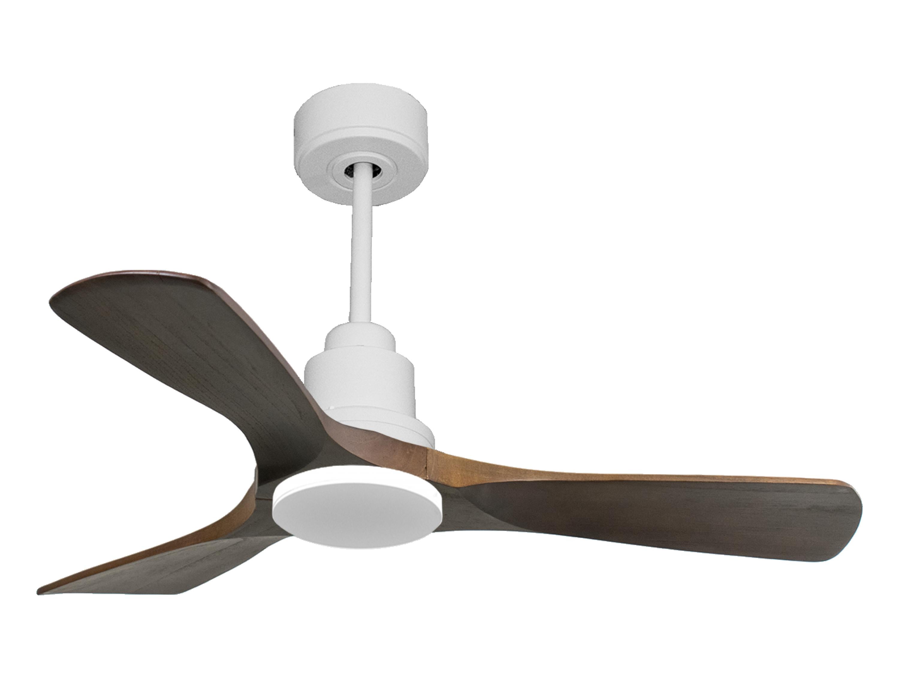 Ventilatore da soffitto Reversibile Termostato Wifi Motore CC Tetti inclinati Telecomando Hypersilence Memoria