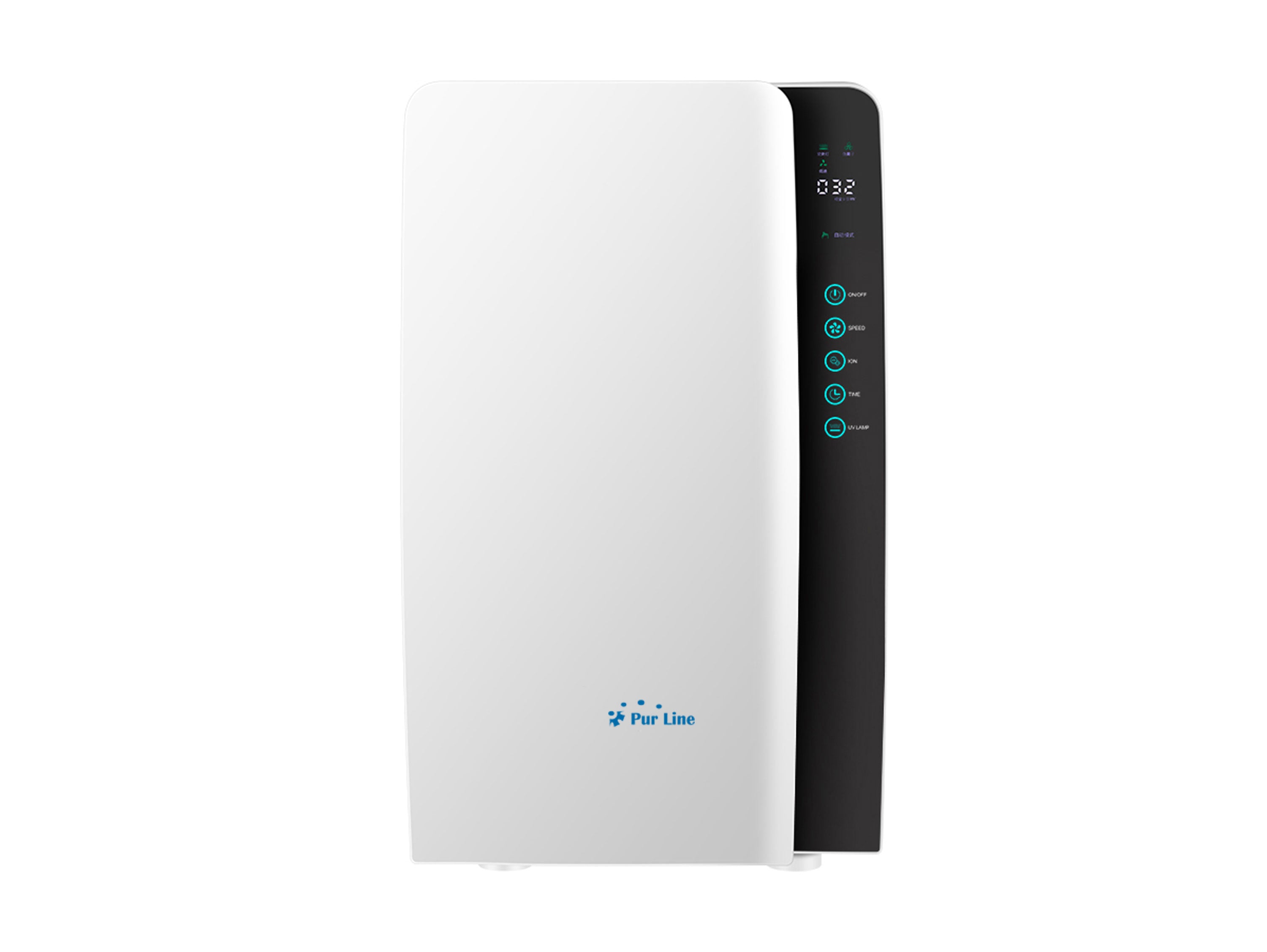 Purificatore d'aria con filtro HEPA ionizzatore e 3 velocità per superfici 35 m2