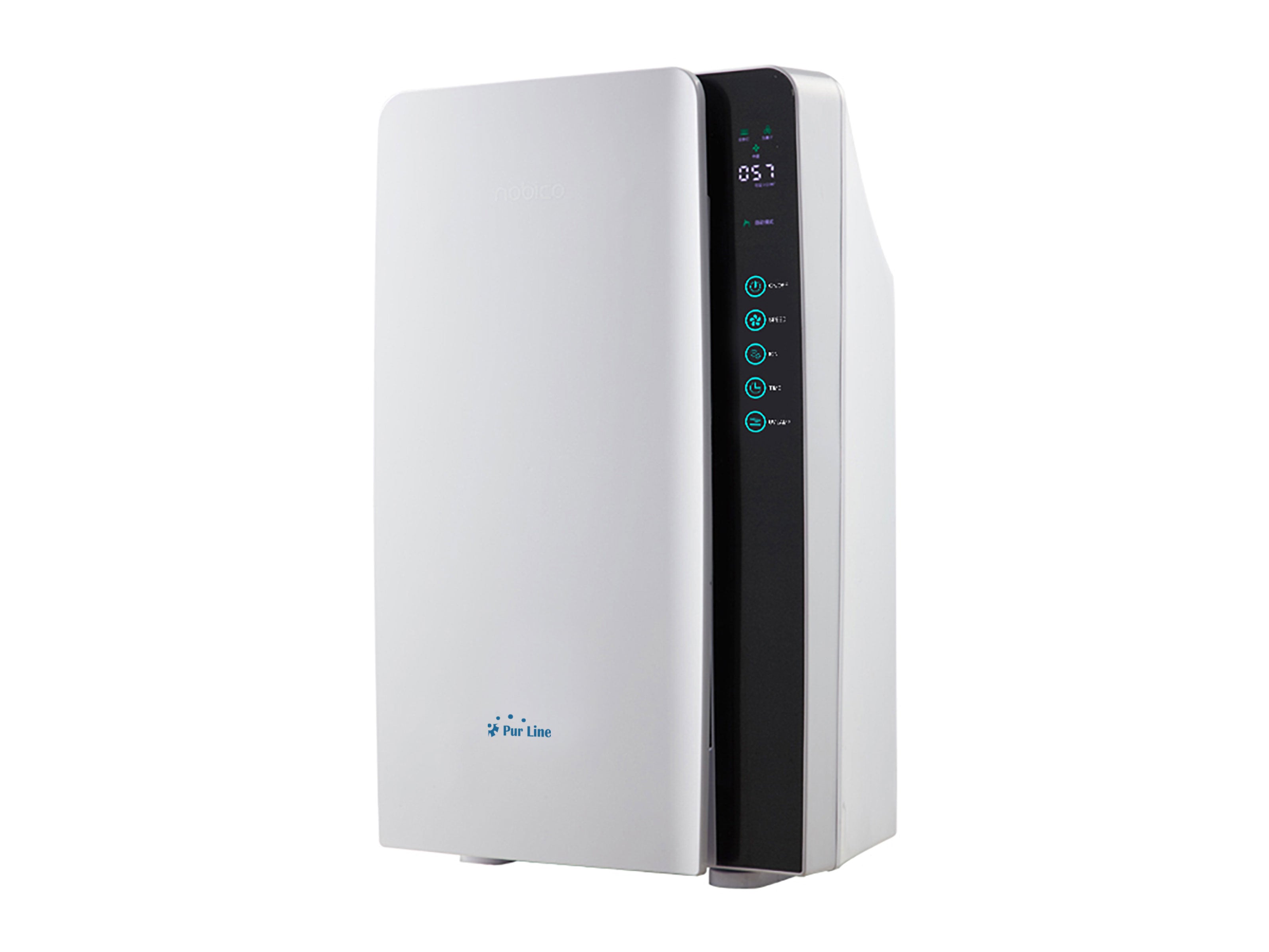 Purificatore d'aria con filtro HEPA ionizzatore e 3 velocità per superfici 35 m2