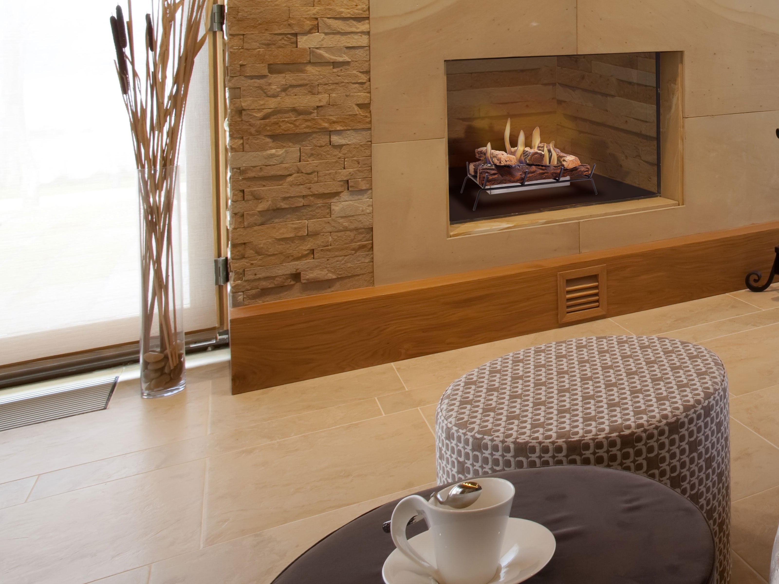 Blocco di combustione da 1,2 L con ceppi decorativi